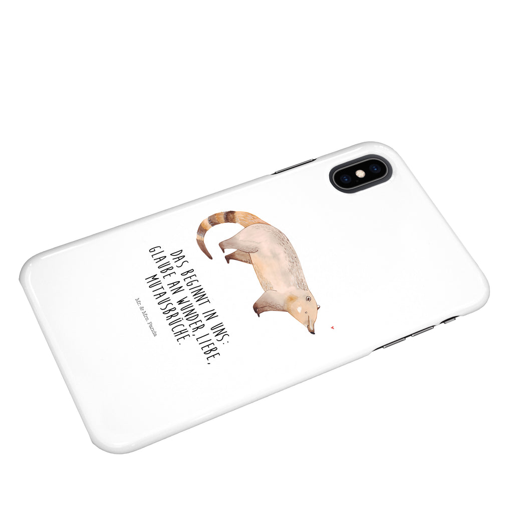 Iphone XS Handyhülle Nasenbär Iphone XS Handyhülle, Handyhülle, Iphone XS, Smartphone, Hülle, süße Tiermotive, gute Laune, lustige Sprüche, Tiere, Nasenbär, Nasenbären, Rüsselbär, Bär