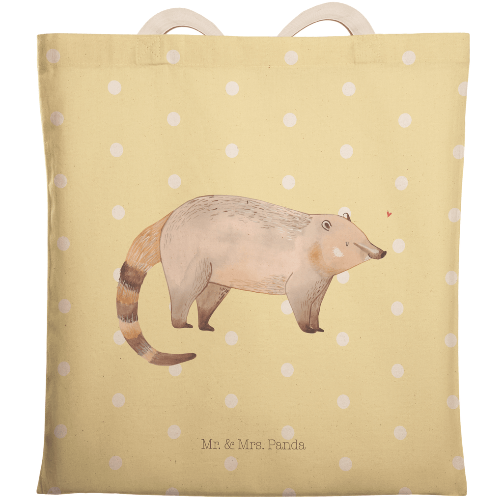Einkaufstasche Nasenbär Tragetasche, Tasche, Beutel, Stofftasche, Baumwolltasche, Umhängetasche, Shopper, Tiermotive, Gute Laune, lustige Sprüche, Tiere, Nasenbär, Nasenbären, Rüsselbär, Bär