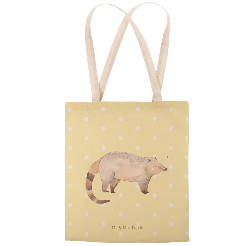 Einkaufstasche Nasenbär Tragetasche, Tasche, Beutel, Stofftasche, Baumwolltasche, Umhängetasche, Shopper, Tiermotive, Gute Laune, lustige Sprüche, Tiere, Nasenbär, Nasenbären, Rüsselbär, Bär