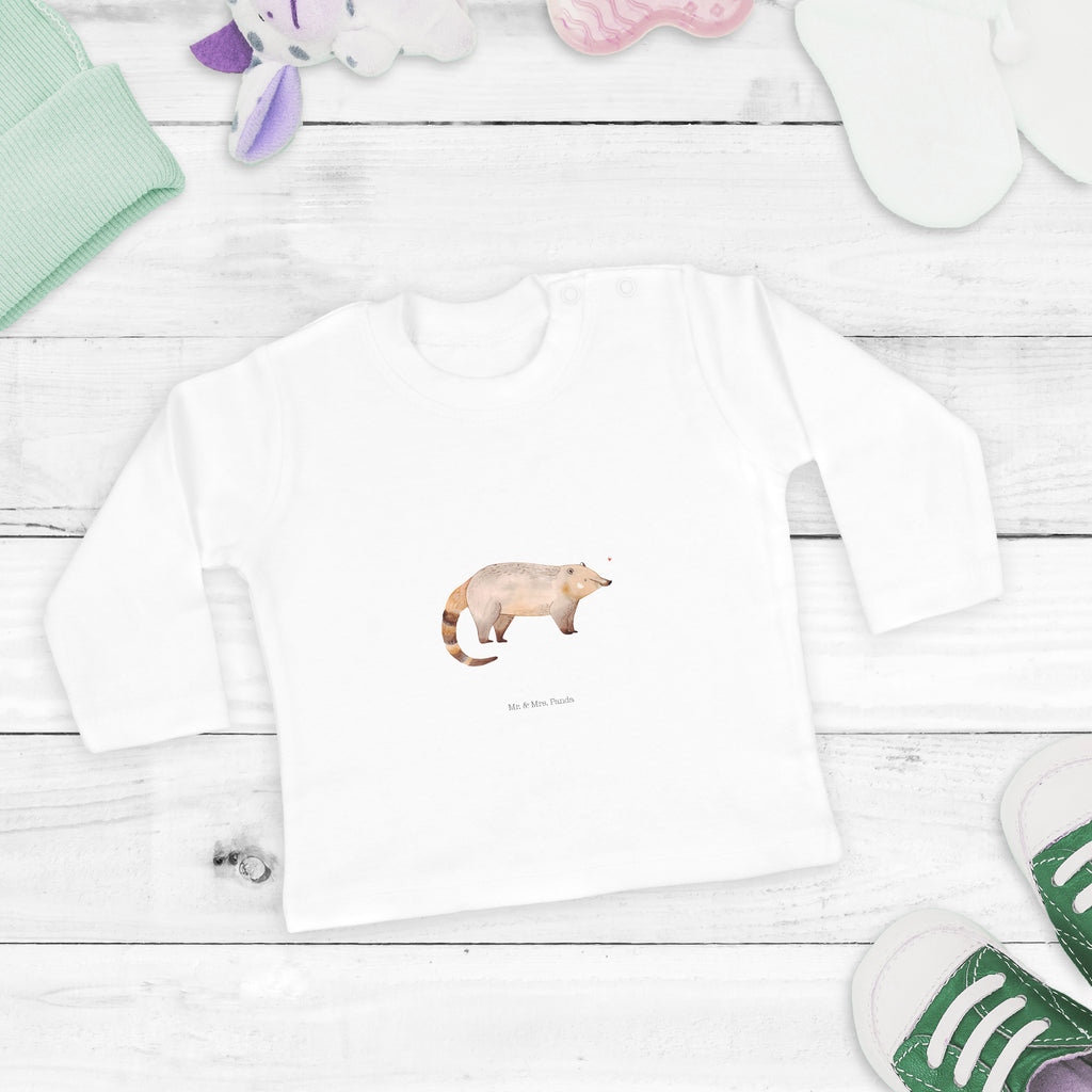 12-18 Monate Baby Longsleeve Nasenbär Mädchen, Jungen, Baby, Langarm, Bio, Kleidung, Tiermotive, Gute Laune, lustige Sprüche, Tiere, Nasenbär, Nasenbären, Rüsselbär, Bär