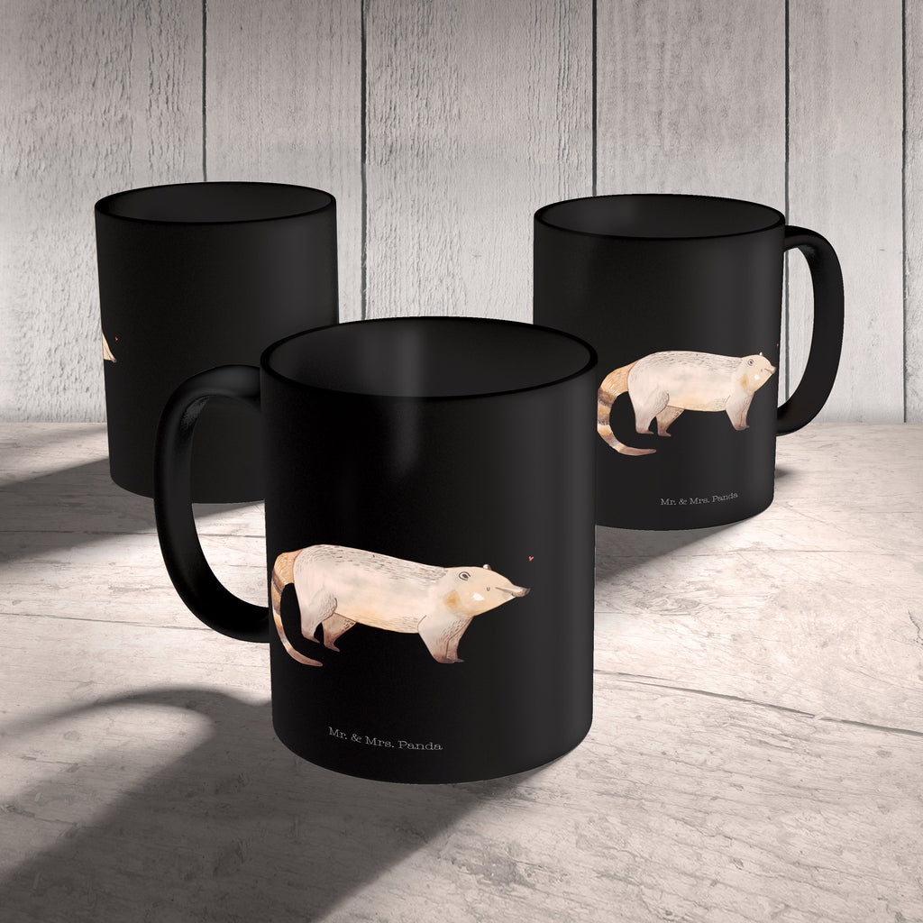 Tasse Nasenbär Nasenbär, Nasenbären, Rüsselbär, Bär, Becher, Kaffeetasse, Kaffeebecher, Tee, Frühstück, Büro  süße Tiermotive, gute Laune, lustige Sprüche, Tiere