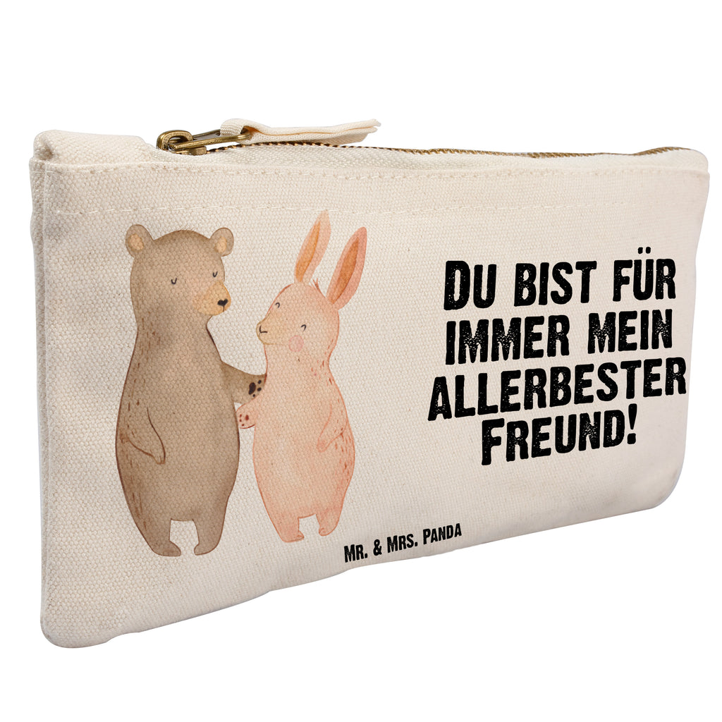 Schminktasche Bär Hase Umarmen Schminktasche, Kosmetiktasche, Kosmetikbeutel, Stiftemäppchen, Etui, Federmappe, Makeup, XXL, Schminketui, Kosmetiketui, Schlamperetui, Liebe, Partner, Freund, Freundin, Ehemann, Ehefrau, Heiraten, Verlobung, Heiratsantrag, Liebesgeschenk, Jahrestag, Hocheitstag, Freunde, bester Freund, Hase, Bär, Bärchen, best friends