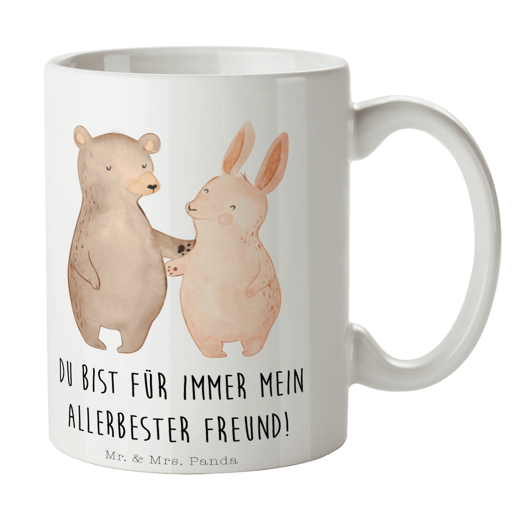 Tasse Bär Hase Umarmen Becher, Kaffeetasse, Kaffeebecher, Tee, Frühstück, Büro, Liebe, Partner, Freund, Freundin, Ehemann, Ehefrau, Heiraten, Verlobung, Heiratsantrag, Liebesgeschenk, Jahrestag, Hocheitstag, Freunde, bester Freund, Hase, Bär, Bärchen, best friends