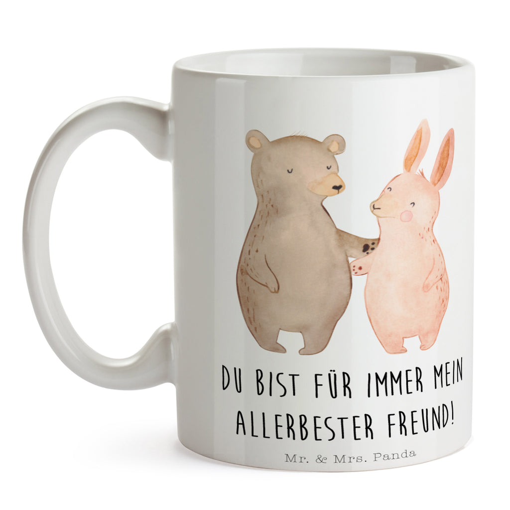 Tasse Bär Hase Umarmen Becher, Kaffeetasse, Kaffeebecher, Tee, Frühstück, Büro, Liebe, Partner, Freund, Freundin, Ehemann, Ehefrau, Heiraten, Verlobung, Heiratsantrag, Liebesgeschenk, Jahrestag, Hocheitstag, Freunde, bester Freund, Hase, Bär, Bärchen, best friends