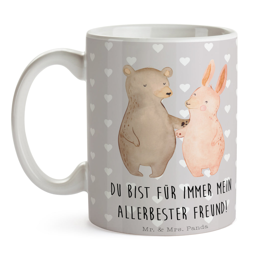 Tasse Bär Hase Umarmen Becher, Kaffeetasse, Kaffeebecher, Tee, Frühstück, Büro, Liebe, Partner, Freund, Freundin, Ehemann, Ehefrau, Heiraten, Verlobung, Heiratsantrag, Liebesgeschenk, Jahrestag, Hocheitstag, Freunde, bester Freund, Hase, Bär, Bärchen, best friends