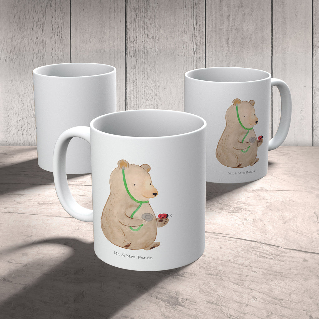 Tasse Bär Arzt Bär, Arzt, Ärztin, Doktor, Professor, Doktorin, Professorin Becher, Kaffeetasse, Kaffeebecher, Tee, Frühstück, Büro  Bär, Teddy, Teddybär