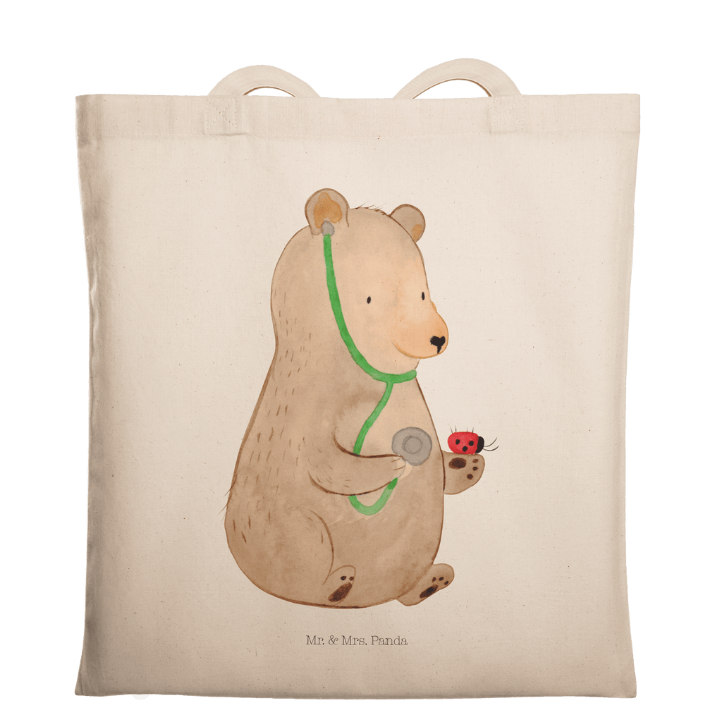 Tragetasche Bär Arzt Beuteltasche, Beutel, Einkaufstasche, Jutebeutel, Stoffbeutel, Bär, Teddy, Teddybär, Arzt, Ärztin, Doktor, Professor, Doktorin, Professorin