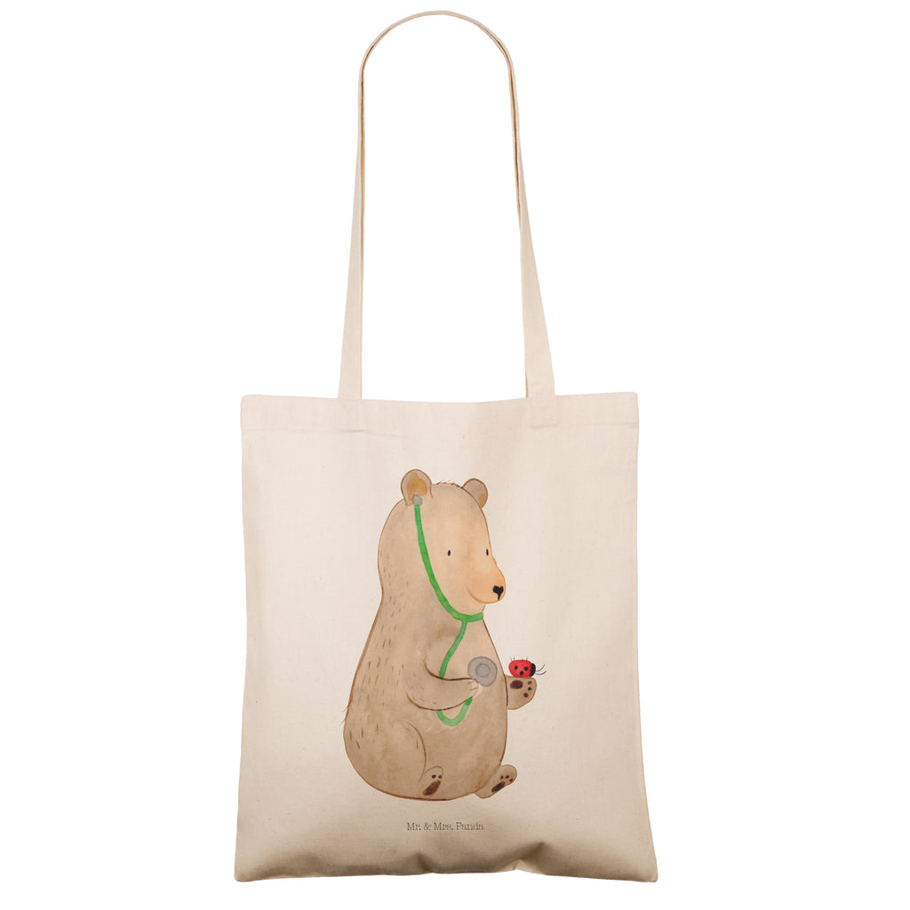 Tragetasche Bär Arzt Beuteltasche, Beutel, Einkaufstasche, Jutebeutel, Stoffbeutel, Bär, Teddy, Teddybär, Arzt, Ärztin, Doktor, Professor, Doktorin, Professorin