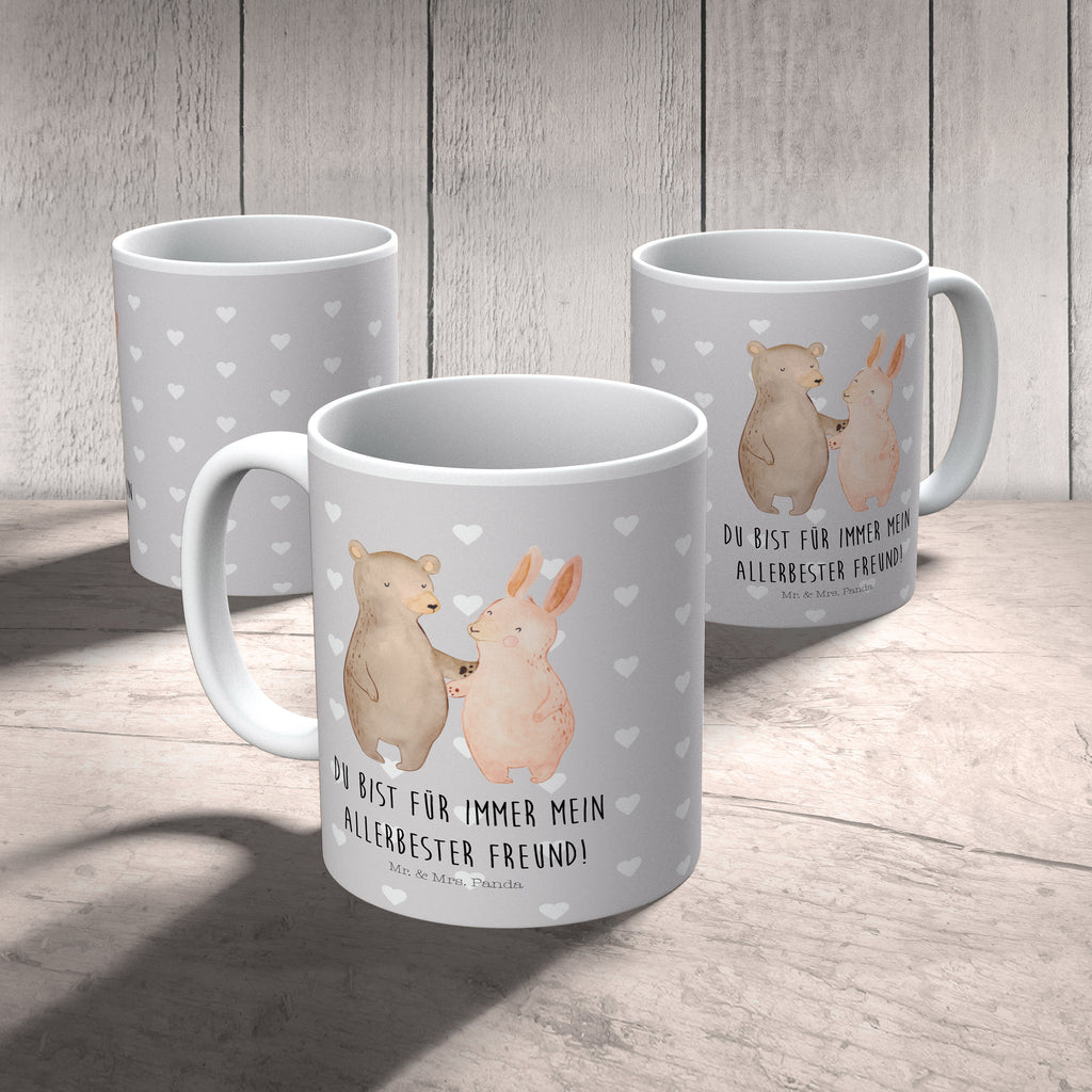Kindertasse Bär Hase Umarmen Kunststoff Tasse, Kindergarten, Tasse, Trinkbecher, Camping Becher, Kaffeetasse, Kunststoffbecher, Kindergartenbecher, Outdoorgeschirr, Kunststoffgeschirr, Reisebecher, Reisetasse, Kinderbecher, Liebe, Partner, Freund, Freundin, Ehemann, Ehefrau, Heiraten, Verlobung, Heiratsantrag, Liebesgeschenk, Jahrestag, Hocheitstag, Freunde, bester Freund, Hase, Bär, Bärchen, best friends