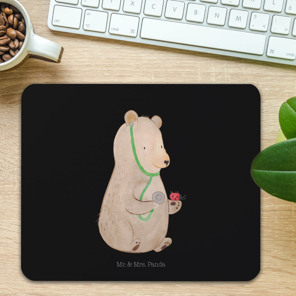 Mauspad Bär Arzt Mousepad, Computer zubehör, Büroausstattung, PC Zubehör, Arbeitszimmer, Mauspad, Einzigartiges Mauspad, Designer Mauspad, Bär, Teddy, Teddybär, Arzt, Ärztin, Doktor, Professor, Doktorin, Professorin