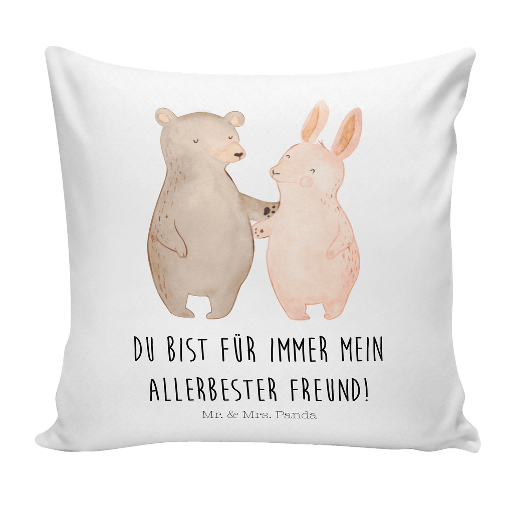 40x40 Kissen Bär Hase Umarmen Kissenhülle, Kopfkissen, Sofakissen, Dekokissen, Motivkissen, Liebe, Partner, Freund, Freundin, Ehemann, Ehefrau, Heiraten, Verlobung, Heiratsantrag, Liebesgeschenk, Jahrestag, Hocheitstag, Freunde, bester Freund, Hase, Bär, Bärchen, best friends