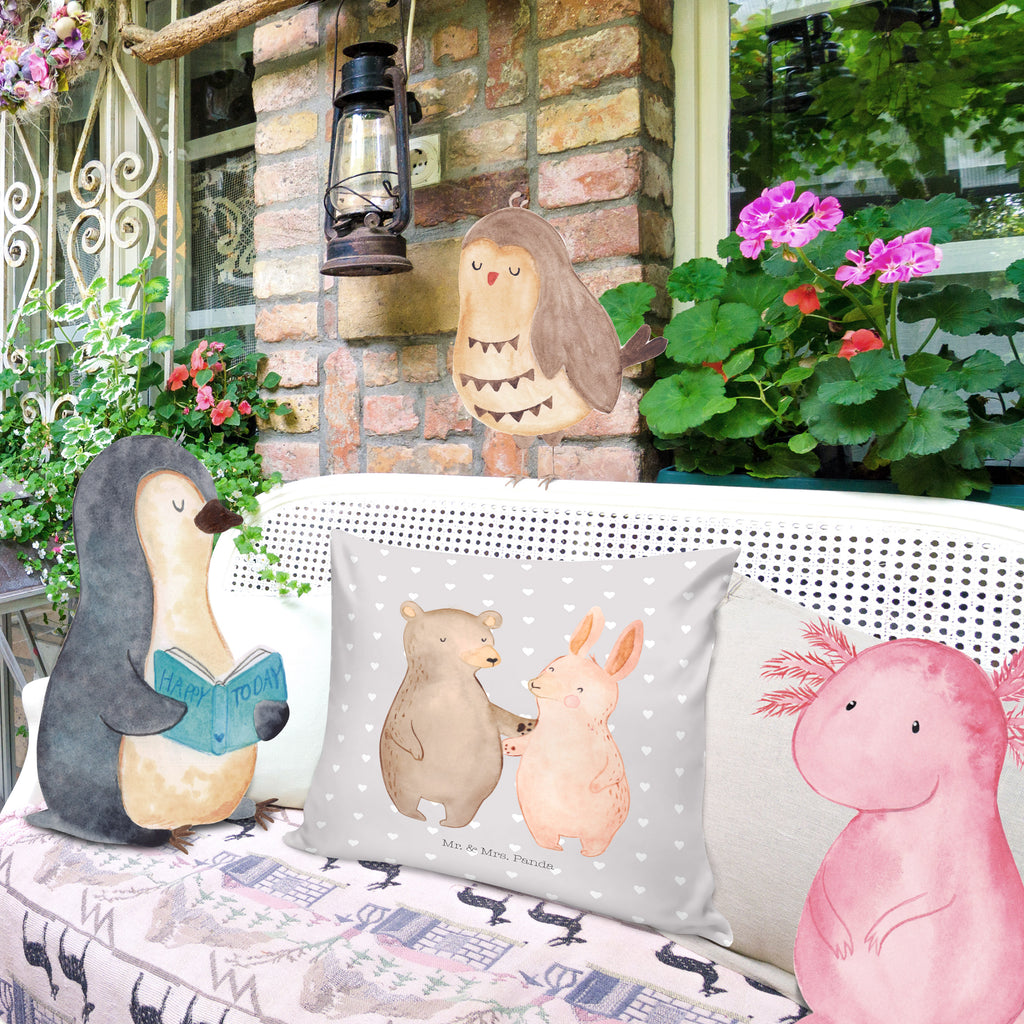 40x40 Kissen Bär Hase Umarmen Kissenhülle, Kopfkissen, Sofakissen, Dekokissen, Motivkissen, Liebe, Partner, Freund, Freundin, Ehemann, Ehefrau, Heiraten, Verlobung, Heiratsantrag, Liebesgeschenk, Jahrestag, Hocheitstag, Freunde, bester Freund, Hase, Bär, Bärchen, best friends