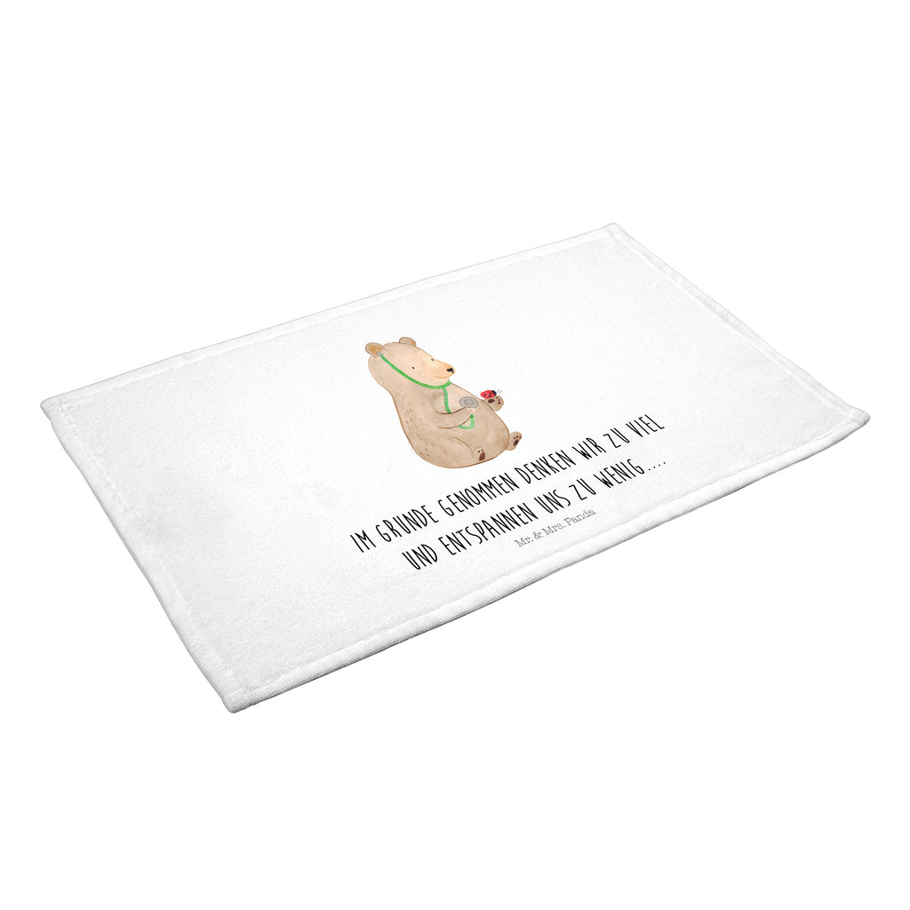 Gäste Handtuch Bär Arzt Gästetuch, Reisehandtuch, Sport Handtuch, Frottier, Kinder Handtuch, Bär, Teddy, Teddybär, Arzt, Ärztin, Doktor, Professor, Doktorin, Professorin