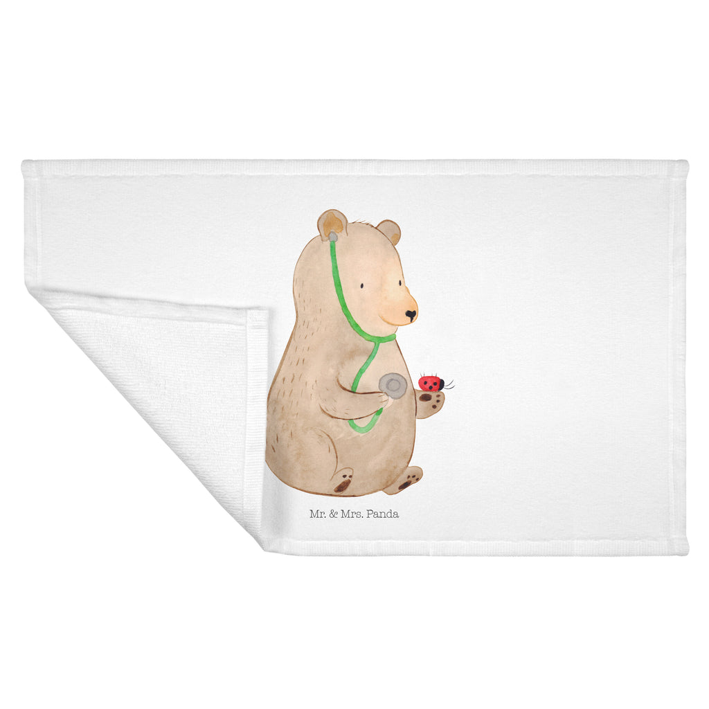 Gäste Handtuch Bär Arzt Gästetuch, Reisehandtuch, Sport Handtuch, Frottier, Kinder Handtuch, Bär, Teddy, Teddybär, Arzt, Ärztin, Doktor, Professor, Doktorin, Professorin