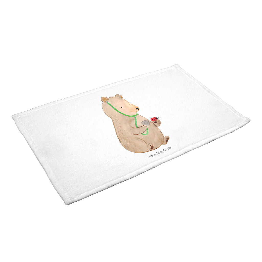 Gäste Handtuch Bär Arzt Gästetuch, Reisehandtuch, Sport Handtuch, Frottier, Kinder Handtuch, Bär, Teddy, Teddybär, Arzt, Ärztin, Doktor, Professor, Doktorin, Professorin