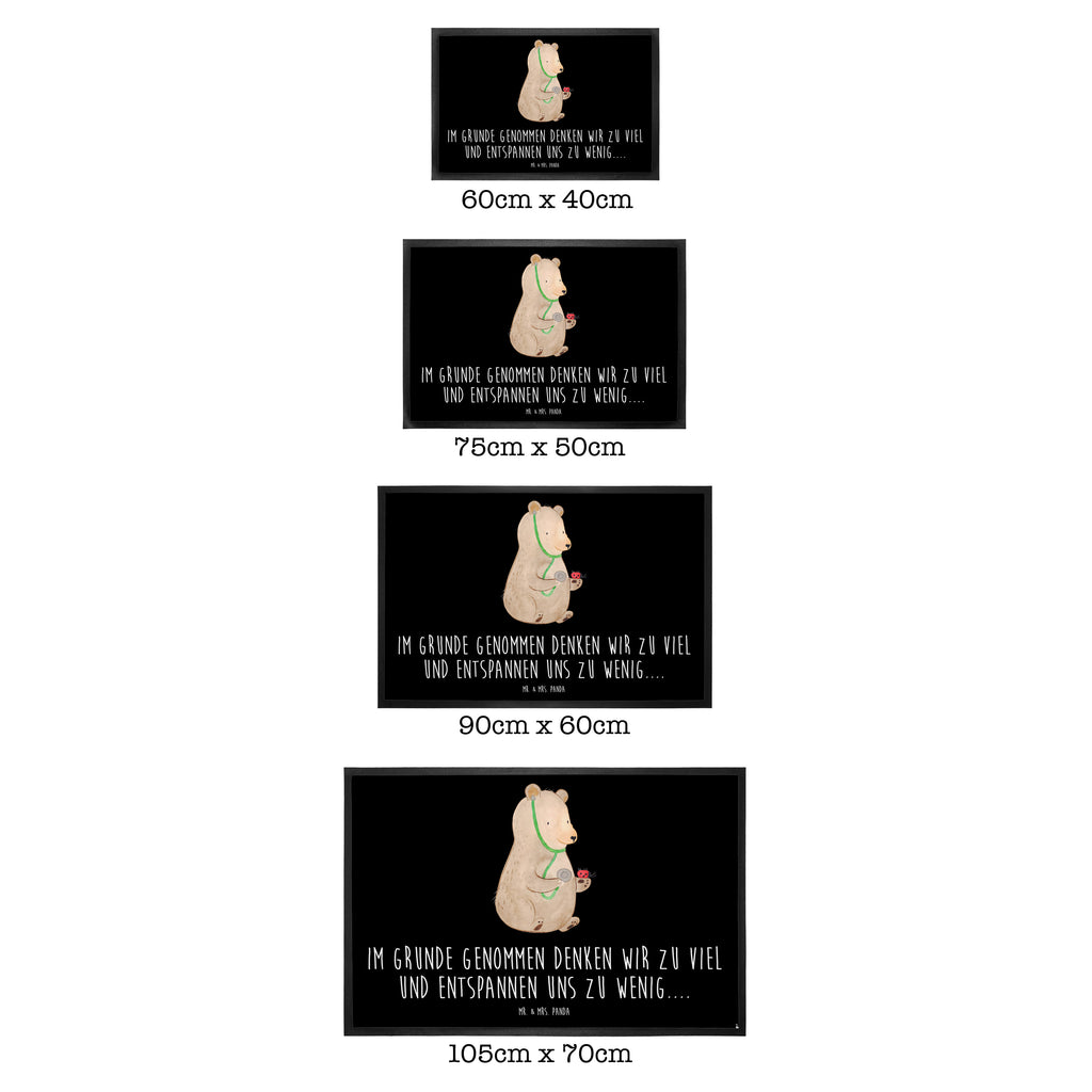 Fußmatte Bär Arzt Bär, Arzt, Ärztin, Doktor, Professor, Doktorin, Professorin Türvorleger, Schmutzmatte, Fußabtreter, Matte, Schmutzfänger, Fußabstreifer, Schmutzfangmatte, Türmatte, Motivfußmatte,  Haustürmatte, Vorleger  Bär, Teddy, Teddybär