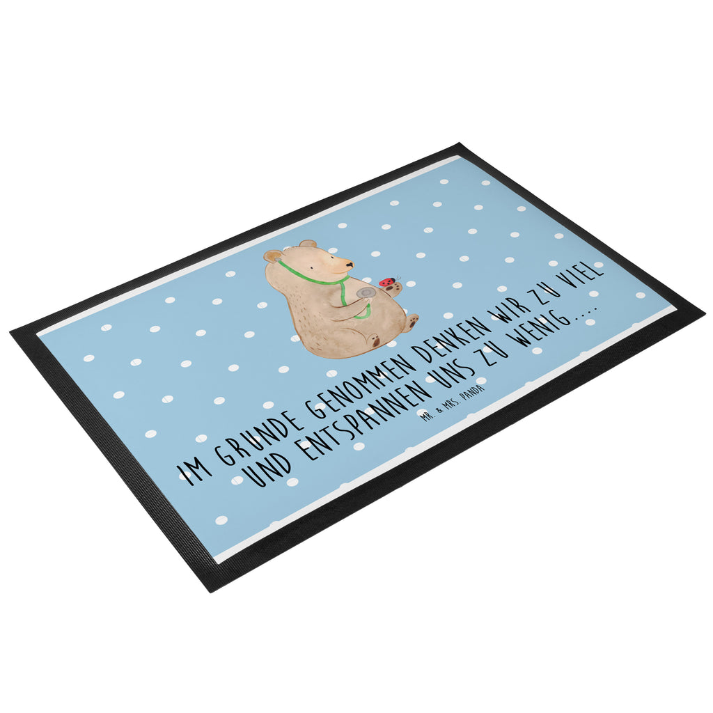 Fußmatte Bär Arzt Bär, Arzt, Ärztin, Doktor, Professor, Doktorin, Professorin Türvorleger, Schmutzmatte, Fußabtreter, Matte, Schmutzfänger, Fußabstreifer, Schmutzfangmatte, Türmatte, Motivfußmatte,  Haustürmatte, Vorleger  Bär, Teddy, Teddybär