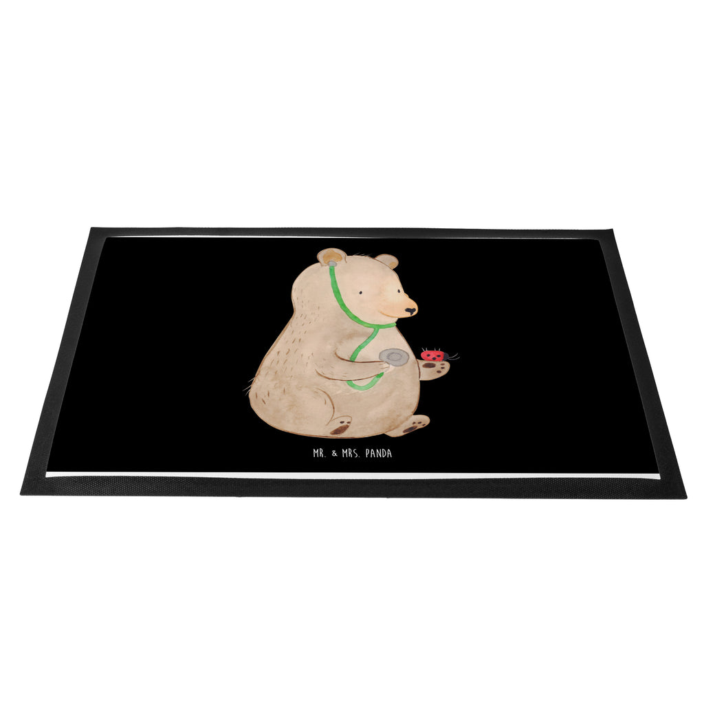 Fußmatte Bär Arzt Bär, Arzt, Ärztin, Doktor, Professor, Doktorin, Professorin Türvorleger, Schmutzmatte, Fußabtreter, Matte, Schmutzfänger, Fußabstreifer, Schmutzfangmatte, Türmatte, Motivfußmatte,  Haustürmatte, Vorleger  Bär, Teddy, Teddybär