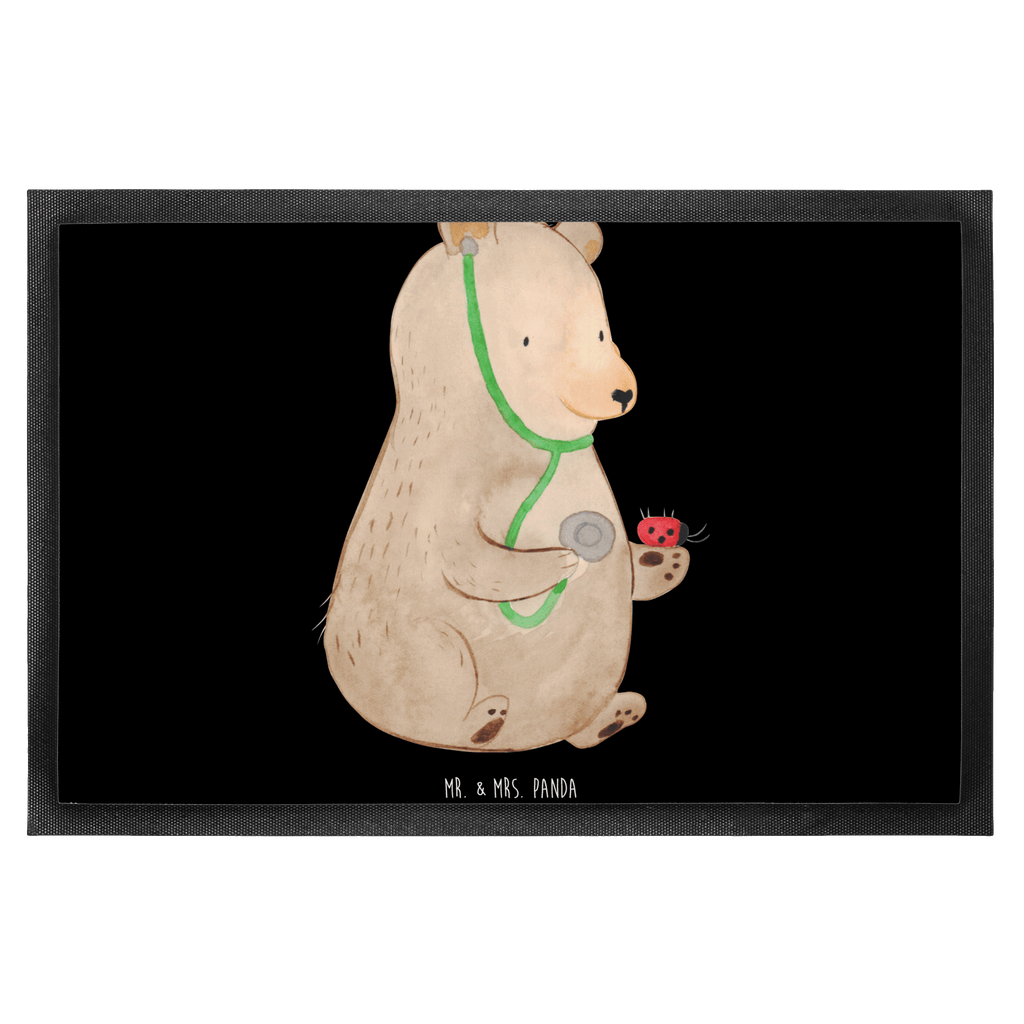 Fußmatte Bär Arzt Bär, Arzt, Ärztin, Doktor, Professor, Doktorin, Professorin Türvorleger, Schmutzmatte, Fußabtreter, Matte, Schmutzfänger, Fußabstreifer, Schmutzfangmatte, Türmatte, Motivfußmatte,  Haustürmatte, Vorleger  Bär, Teddy, Teddybär