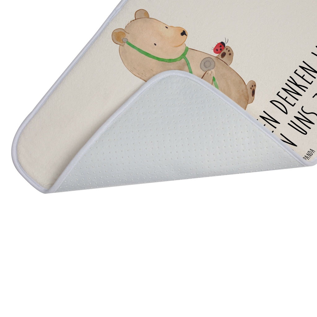 Badvorleger Bär Arzt Badematte, Badteppich, Duschvorleger, Badezimmerteppich, Badezimmermatte, Badvorleger, Duschmatte, Duschteppich, Bär, Teddy, Teddybär, Arzt, Ärztin, Doktor, Professor, Doktorin, Professorin