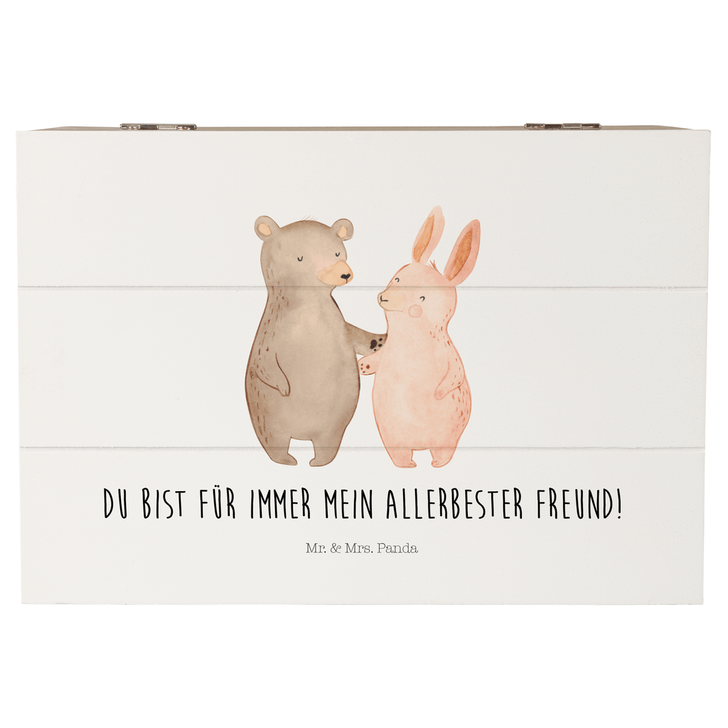 Holzkiste Bär Hase Umarmen Holzkiste, Kiste, Schatzkiste, Truhe, Schatulle, XXL, Erinnerungsbox, Erinnerungskiste, Dekokiste, Aufbewahrungsbox, Liebe, Partner, Freund, Freundin, Ehemann, Ehefrau, Heiraten, Verlobung, Heiratsantrag, Liebesgeschenk, Jahrestag, Hocheitstag, Freunde, bester Freund, Hase, Bär, Bärchen, best friends