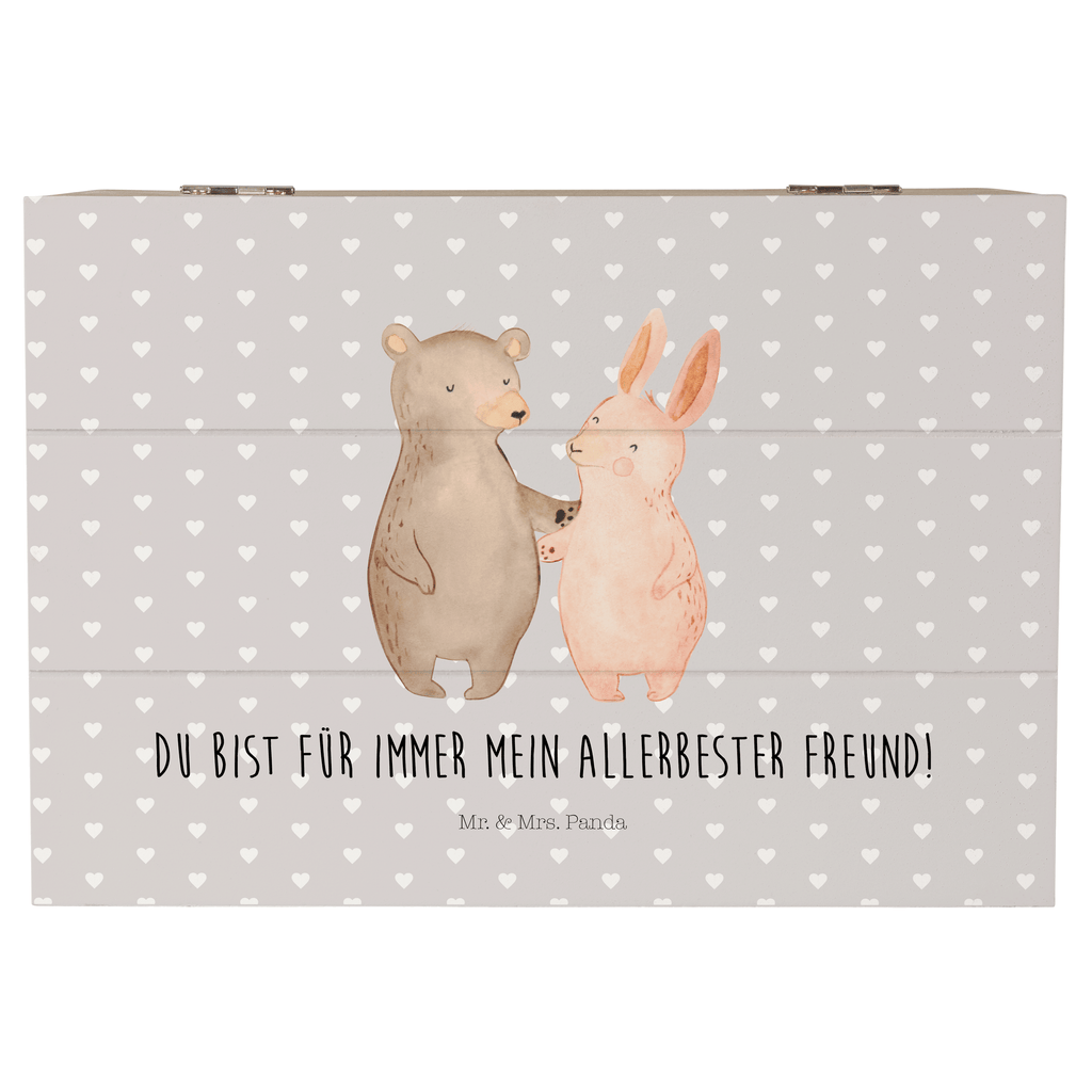 Holzkiste Bär Hase Umarmen Holzkiste, Kiste, Schatzkiste, Truhe, Schatulle, XXL, Erinnerungsbox, Erinnerungskiste, Dekokiste, Aufbewahrungsbox, Liebe, Partner, Freund, Freundin, Ehemann, Ehefrau, Heiraten, Verlobung, Heiratsantrag, Liebesgeschenk, Jahrestag, Hocheitstag, Freunde, bester Freund, Hase, Bär, Bärchen, best friends