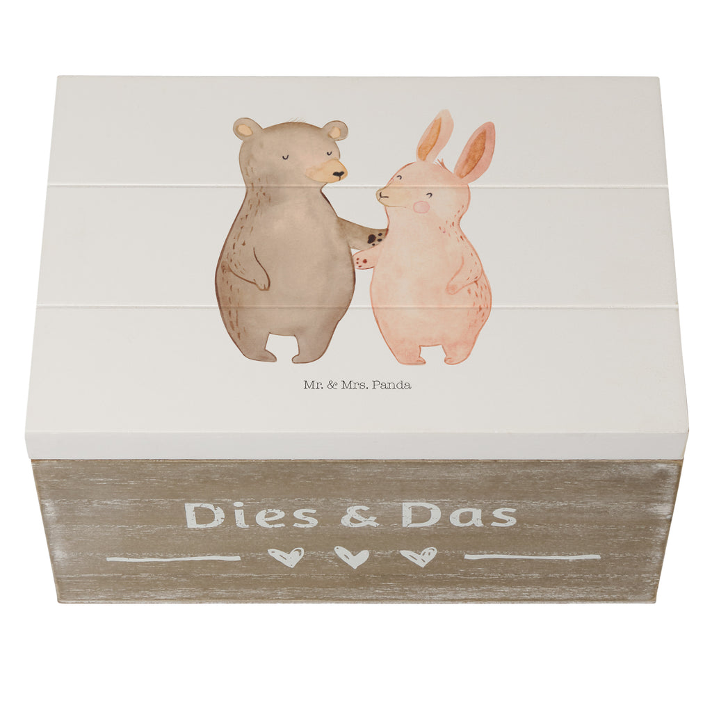 Holzkiste Bär Hase Umarmen Holzkiste, Kiste, Schatzkiste, Truhe, Schatulle, XXL, Erinnerungsbox, Erinnerungskiste, Dekokiste, Aufbewahrungsbox, Liebe, Partner, Freund, Freundin, Ehemann, Ehefrau, Heiraten, Verlobung, Heiratsantrag, Liebesgeschenk, Jahrestag, Hocheitstag, Freunde, bester Freund, Hase, Bär, Bärchen, best friends