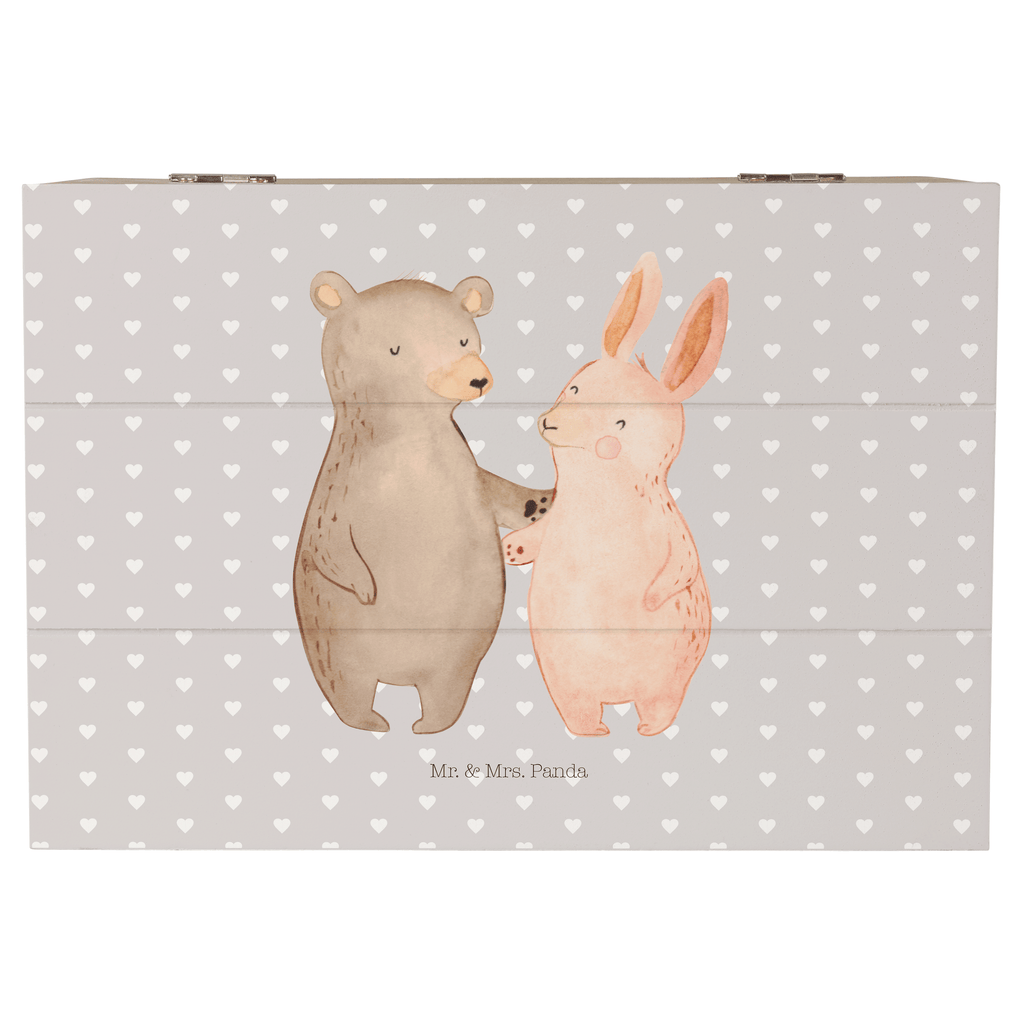 Holzkiste Bär Hase Umarmen Holzkiste, Kiste, Schatzkiste, Truhe, Schatulle, XXL, Erinnerungsbox, Erinnerungskiste, Dekokiste, Aufbewahrungsbox, Liebe, Partner, Freund, Freundin, Ehemann, Ehefrau, Heiraten, Verlobung, Heiratsantrag, Liebesgeschenk, Jahrestag, Hocheitstag, Freunde, bester Freund, Hase, Bär, Bärchen, best friends