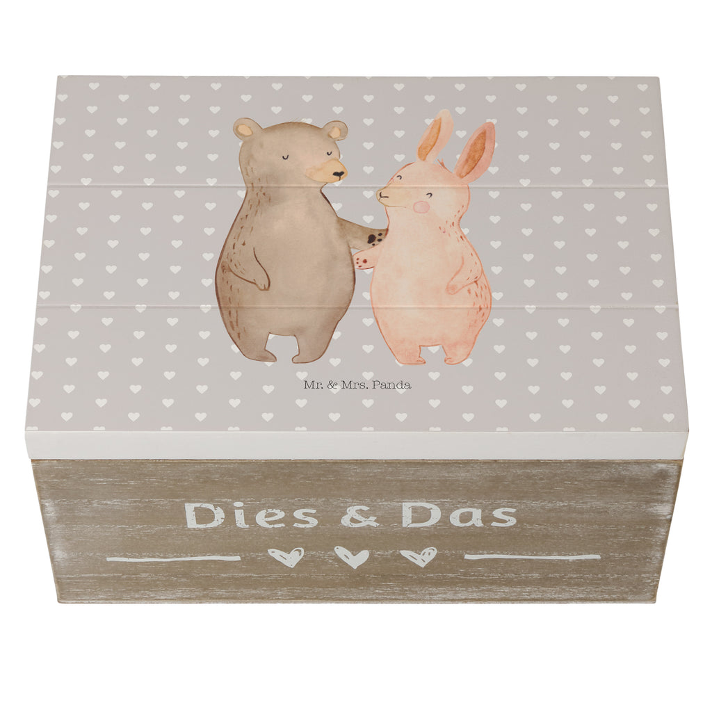 Holzkiste Bär Hase Umarmen Holzkiste, Kiste, Schatzkiste, Truhe, Schatulle, XXL, Erinnerungsbox, Erinnerungskiste, Dekokiste, Aufbewahrungsbox, Liebe, Partner, Freund, Freundin, Ehemann, Ehefrau, Heiraten, Verlobung, Heiratsantrag, Liebesgeschenk, Jahrestag, Hocheitstag, Freunde, bester Freund, Hase, Bär, Bärchen, best friends