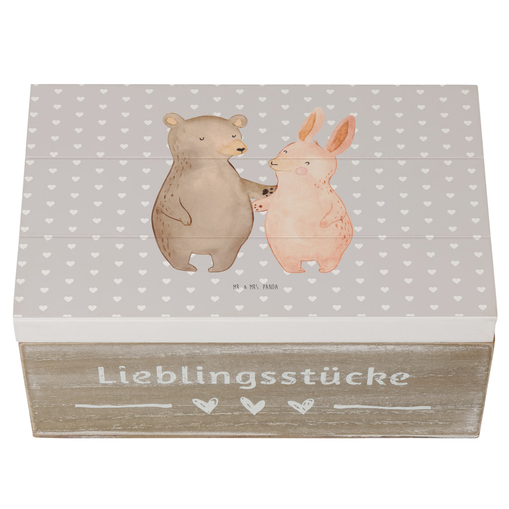 Holzkiste Bär Hase Umarmen Holzkiste, Kiste, Schatzkiste, Truhe, Schatulle, XXL, Erinnerungsbox, Erinnerungskiste, Dekokiste, Aufbewahrungsbox, Liebe, Partner, Freund, Freundin, Ehemann, Ehefrau, Heiraten, Verlobung, Heiratsantrag, Liebesgeschenk, Jahrestag, Hocheitstag, Freunde, bester Freund, Hase, Bär, Bärchen, best friends