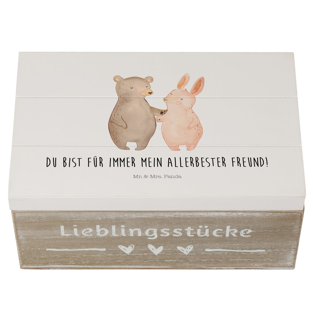 Holzkiste Bär Hase Umarmen Holzkiste, Kiste, Schatzkiste, Truhe, Schatulle, XXL, Erinnerungsbox, Erinnerungskiste, Dekokiste, Aufbewahrungsbox, Liebe, Partner, Freund, Freundin, Ehemann, Ehefrau, Heiraten, Verlobung, Heiratsantrag, Liebesgeschenk, Jahrestag, Hocheitstag, Freunde, bester Freund, Hase, Bär, Bärchen, best friends