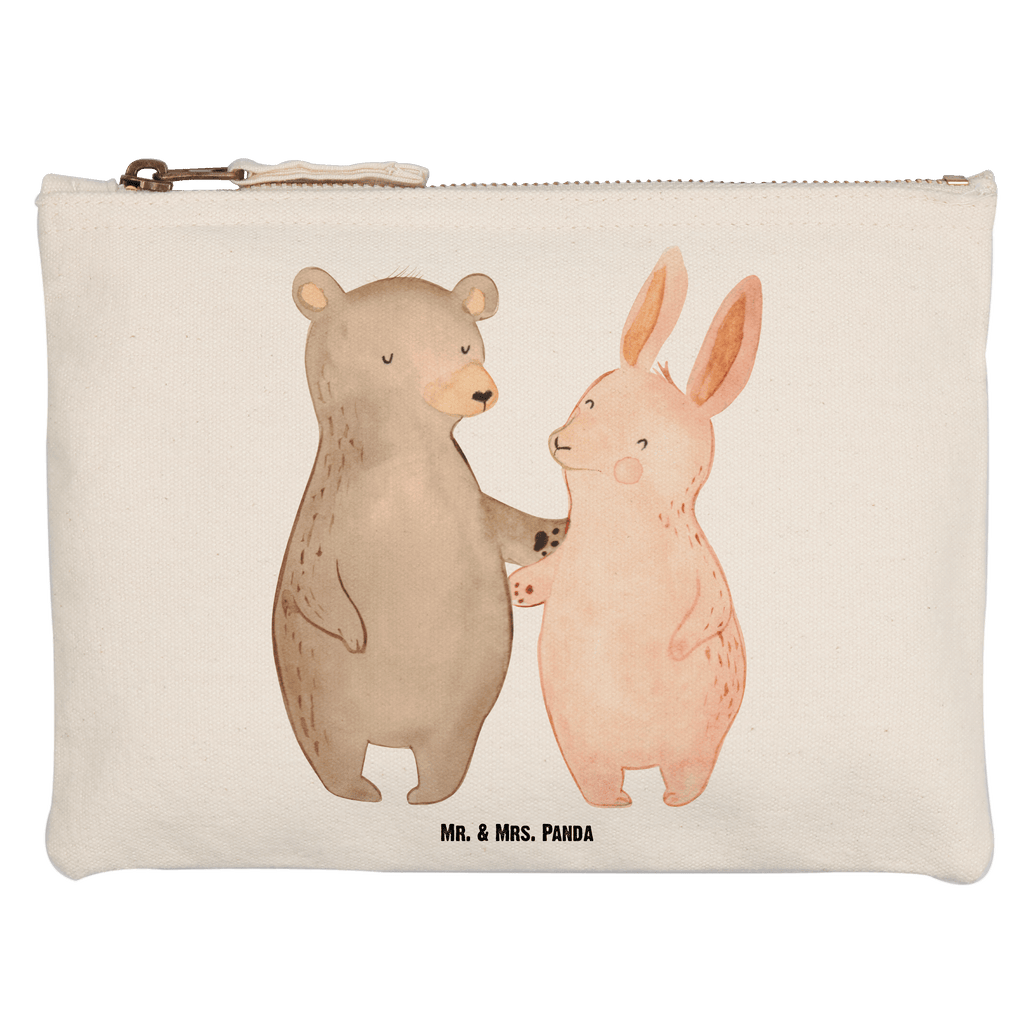 Schminktasche Bär Hase Umarmen Schminktasche, Kosmetiktasche, Kosmetikbeutel, Stiftemäppchen, Etui, Federmappe, Makeup, XXL, Schminketui, Kosmetiketui, Schlamperetui, Liebe, Partner, Freund, Freundin, Ehemann, Ehefrau, Heiraten, Verlobung, Heiratsantrag, Liebesgeschenk, Jahrestag, Hocheitstag, Freunde, bester Freund, Hase, Bär, Bärchen, best friends