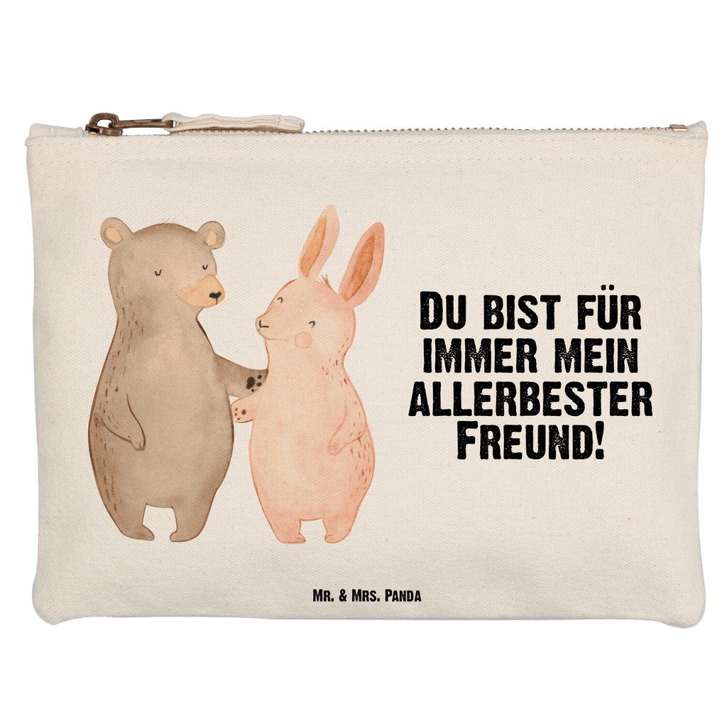 Schminktasche Bär Hase Umarmen Schminktasche, Kosmetiktasche, Kosmetikbeutel, Stiftemäppchen, Etui, Federmappe, Makeup, XXL, Schminketui, Kosmetiketui, Schlamperetui, Liebe, Partner, Freund, Freundin, Ehemann, Ehefrau, Heiraten, Verlobung, Heiratsantrag, Liebesgeschenk, Jahrestag, Hocheitstag, Freunde, bester Freund, Hase, Bär, Bärchen, best friends