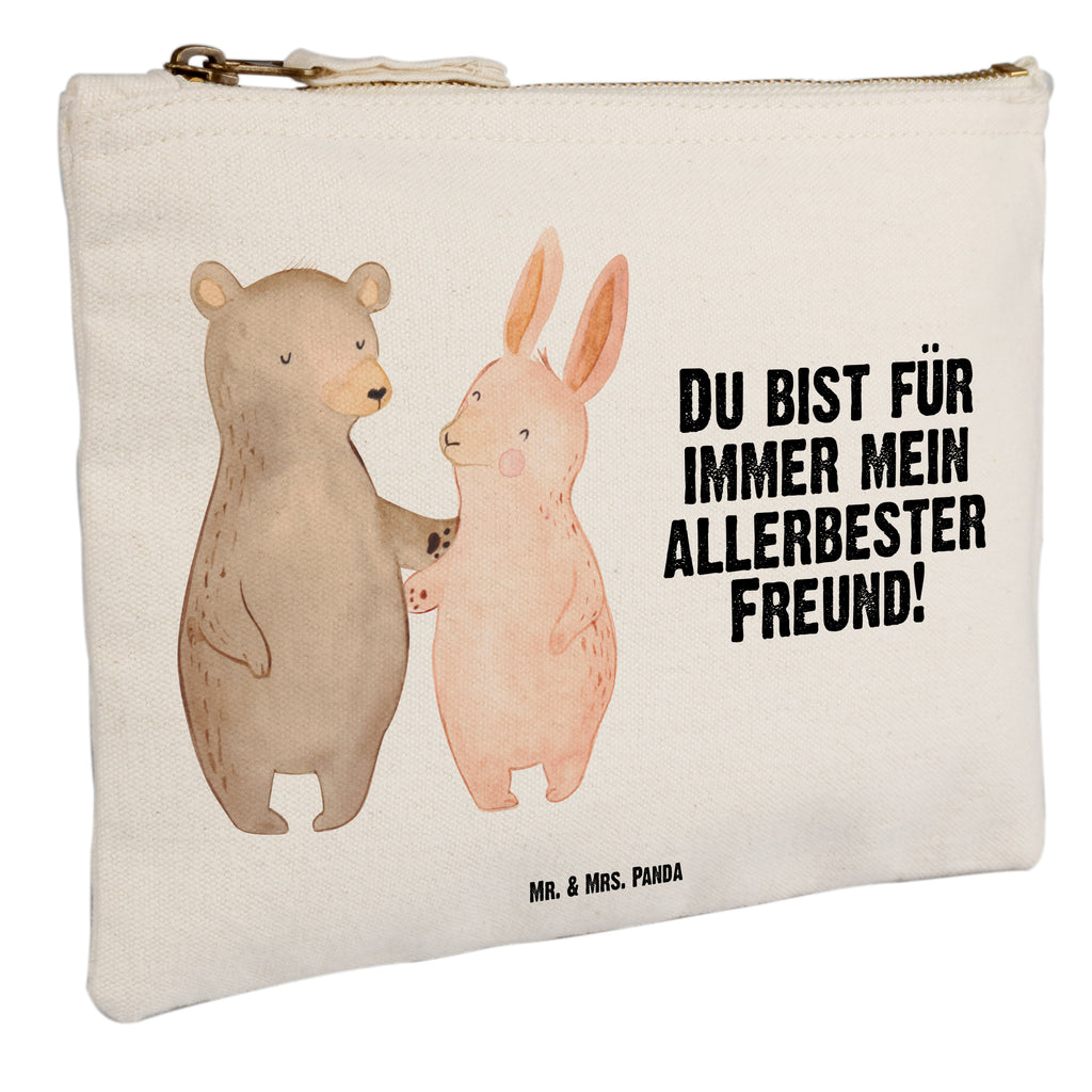 Schminktasche Bär Hase Umarmen Schminktasche, Kosmetiktasche, Kosmetikbeutel, Stiftemäppchen, Etui, Federmappe, Makeup, XXL, Schminketui, Kosmetiketui, Schlamperetui, Liebe, Partner, Freund, Freundin, Ehemann, Ehefrau, Heiraten, Verlobung, Heiratsantrag, Liebesgeschenk, Jahrestag, Hocheitstag, Freunde, bester Freund, Hase, Bär, Bärchen, best friends