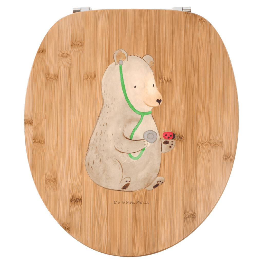 Motiv WC Sitz Bär Arzt Klobrille, Klodeckel, Toilettendeckel, WC-Sitz, Toilette, Bär, Teddy, Teddybär, Arzt, Ärztin, Doktor, Professor, Doktorin, Professorin