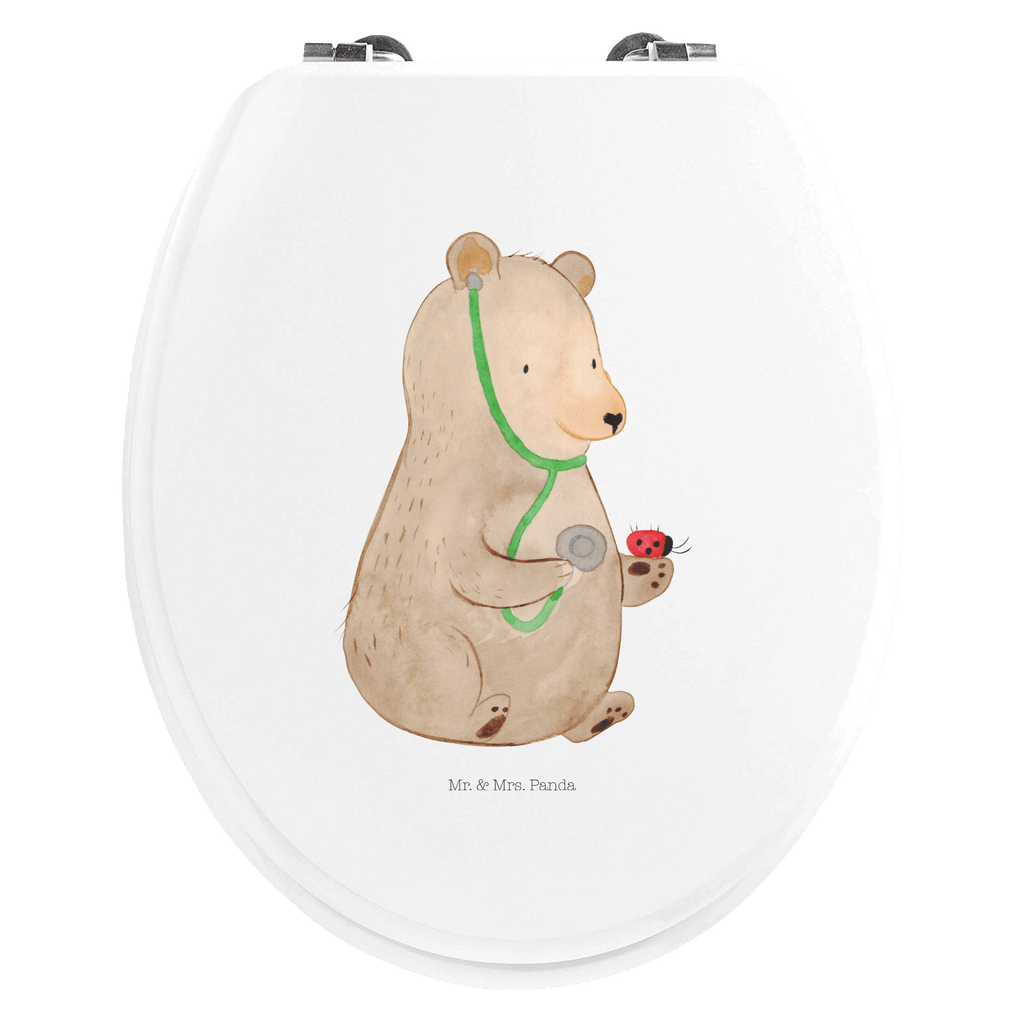 Motiv WC Sitz Bär Arzt Klobrille, Klodeckel, Toilettendeckel, WC-Sitz, Toilette, Bär, Teddy, Teddybär, Arzt, Ärztin, Doktor, Professor, Doktorin, Professorin