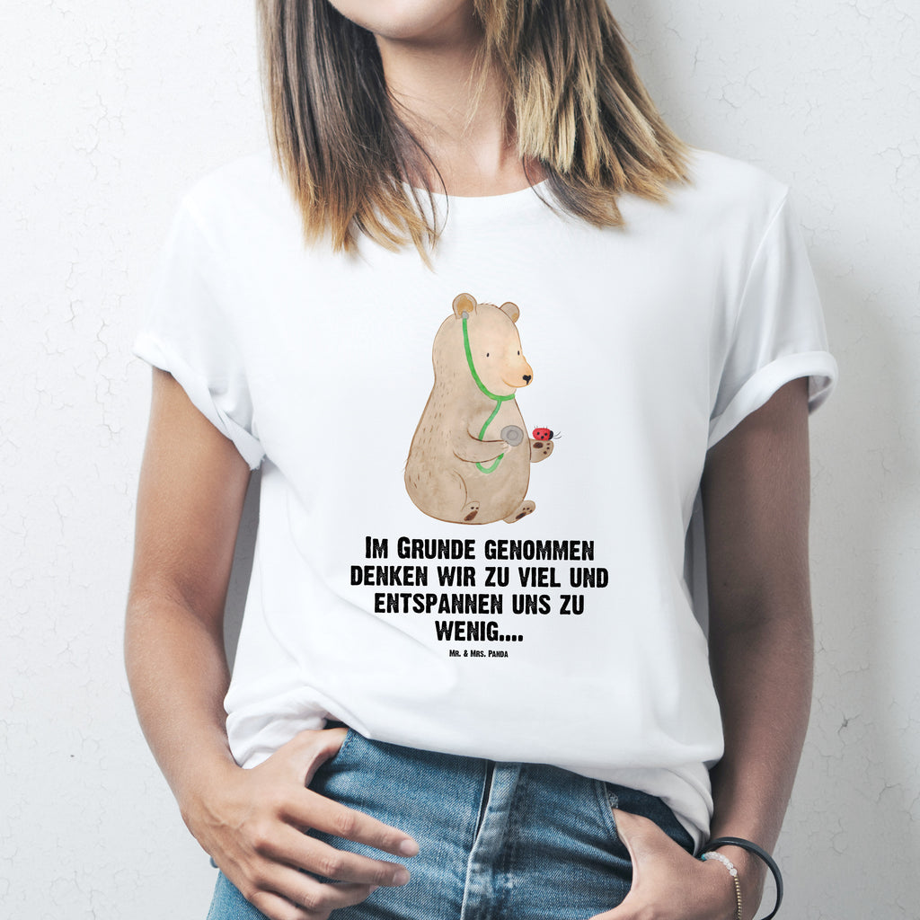Größe L T-Shirt Bär Arzt T-Shirt, Shirt, Tshirt, Lustiges T-Shirt, T-Shirt mit Spruch, Party, Junggesellenabschied, Jubiläum, Geburstag, Herrn, Damen, Männer, Frauen, Schlafshirt, Nachthemd, Sprüche, Bär, Teddy, Teddybär, Arzt, Ärztin, Doktor, Professor, Doktorin, Professorin