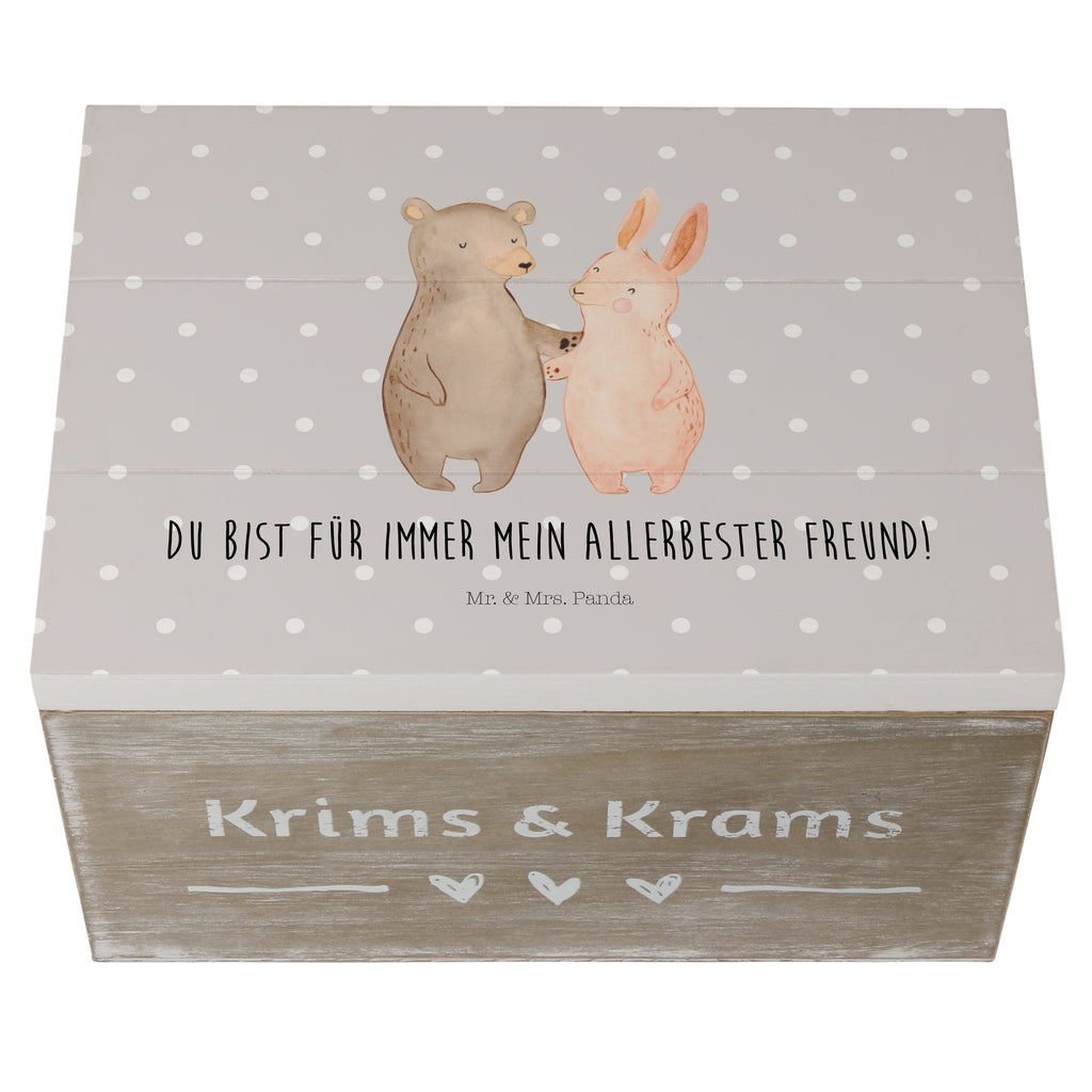 Holzkiste Bär Hase Umarmen Holzkiste, Kiste, Schatzkiste, Truhe, Schatulle, XXL, Erinnerungsbox, Erinnerungskiste, Dekokiste, Aufbewahrungsbox, Liebe, Partner, Freund, Freundin, Ehemann, Ehefrau, Heiraten, Verlobung, Heiratsantrag, Liebesgeschenk, Jahrestag, Hocheitstag, Freunde, bester Freund, Hase, Bär, Bärchen, best friends