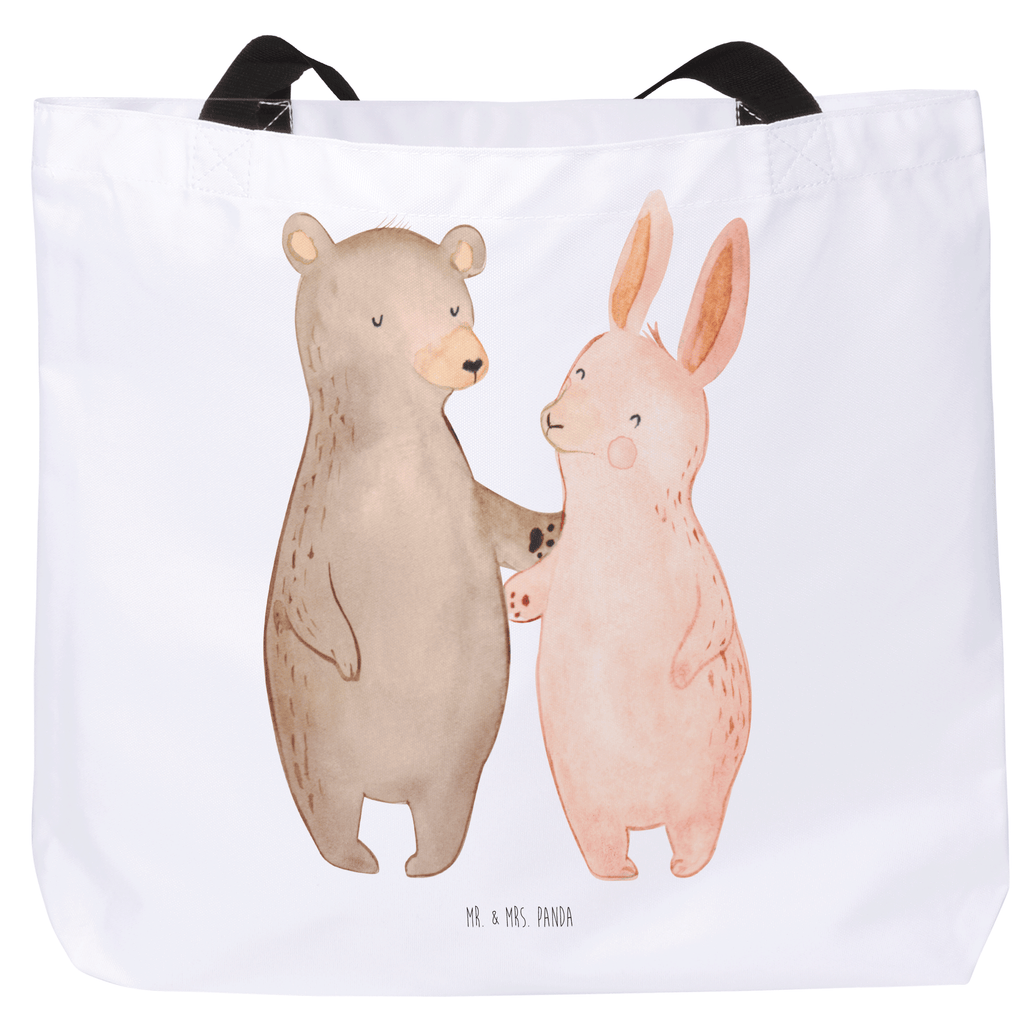 Shopper Bär Hase Umarmen Beutel, Einkaufstasche, Tasche, Strandtasche, Einkaufsbeutel, Shopper, Schultasche, Freizeittasche, Tragebeutel, Schulbeutel, Alltagstasche, Liebe, Partner, Freund, Freundin, Ehemann, Ehefrau, Heiraten, Verlobung, Heiratsantrag, Liebesgeschenk, Jahrestag, Hocheitstag, Freunde, bester Freund, Hase, Bär, Bärchen, best friends