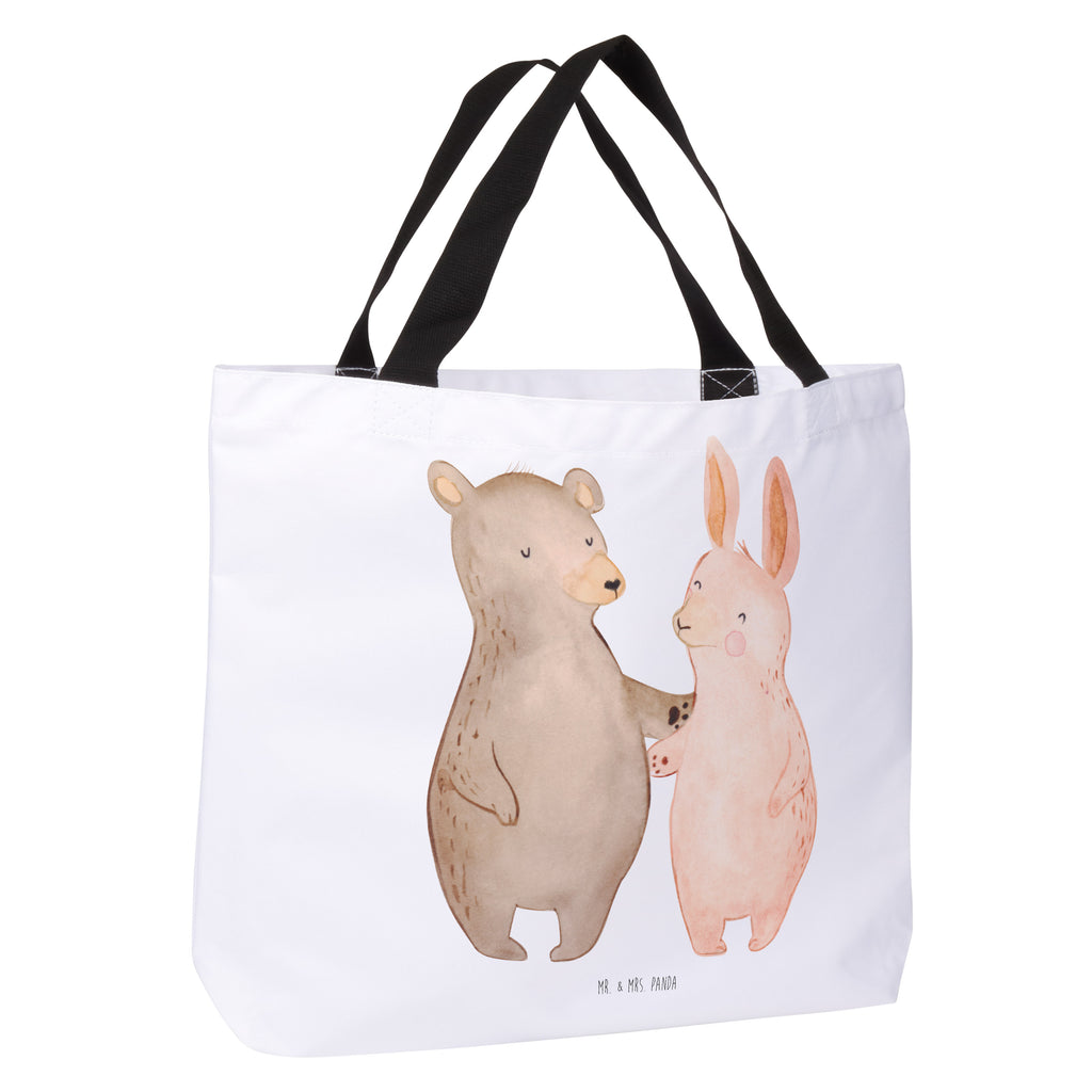 Shopper Bär Hase Umarmen Beutel, Einkaufstasche, Tasche, Strandtasche, Einkaufsbeutel, Shopper, Schultasche, Freizeittasche, Tragebeutel, Schulbeutel, Alltagstasche, Liebe, Partner, Freund, Freundin, Ehemann, Ehefrau, Heiraten, Verlobung, Heiratsantrag, Liebesgeschenk, Jahrestag, Hocheitstag, Freunde, bester Freund, Hase, Bär, Bärchen, best friends