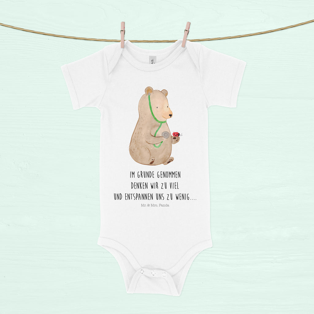 Organic Baby Body Bär Arzt Babykleidung, Babystrampler, Strampler, Wickelbody, Baby Erstausstattung, Junge, Mädchen, Bär, Teddy, Teddybär, Arzt, Ärztin, Doktor, Professor, Doktorin, Professorin