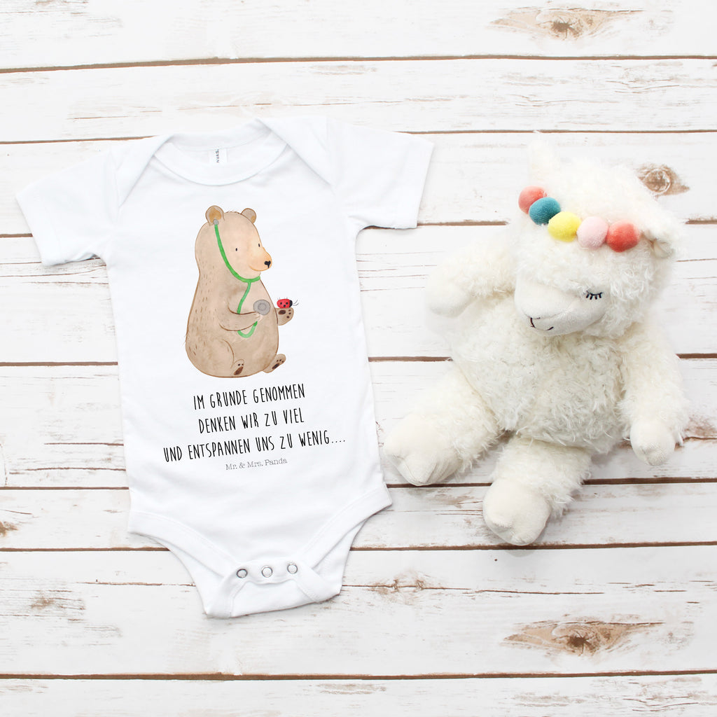 Organic Baby Body Bär Arzt Babykleidung, Babystrampler, Strampler, Wickelbody, Baby Erstausstattung, Junge, Mädchen, Bär, Teddy, Teddybär, Arzt, Ärztin, Doktor, Professor, Doktorin, Professorin