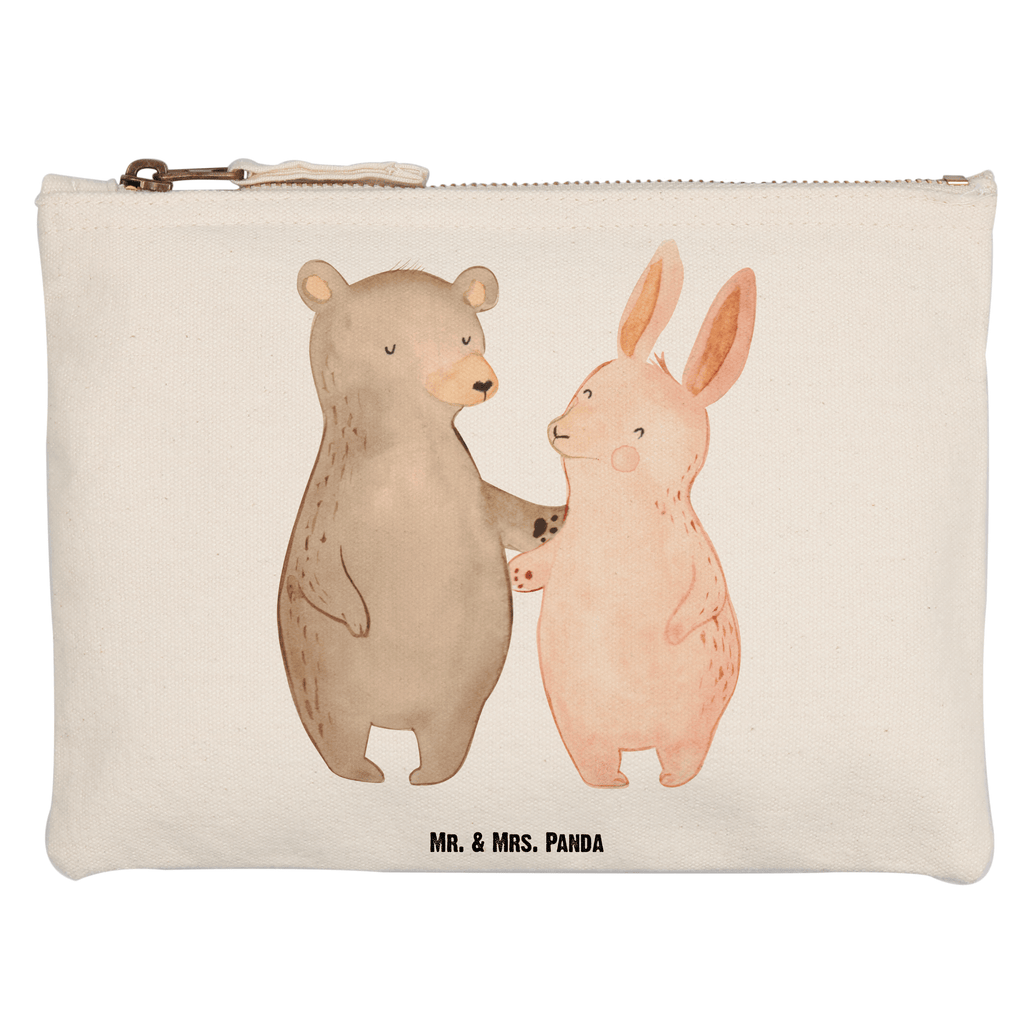 Schminktasche Bär Hase Umarmen Schminktasche, Kosmetiktasche, Kosmetikbeutel, Stiftemäppchen, Etui, Federmappe, Makeup, XXL, Schminketui, Kosmetiketui, Schlamperetui, Liebe, Partner, Freund, Freundin, Ehemann, Ehefrau, Heiraten, Verlobung, Heiratsantrag, Liebesgeschenk, Jahrestag, Hocheitstag, Freunde, bester Freund, Hase, Bär, Bärchen, best friends