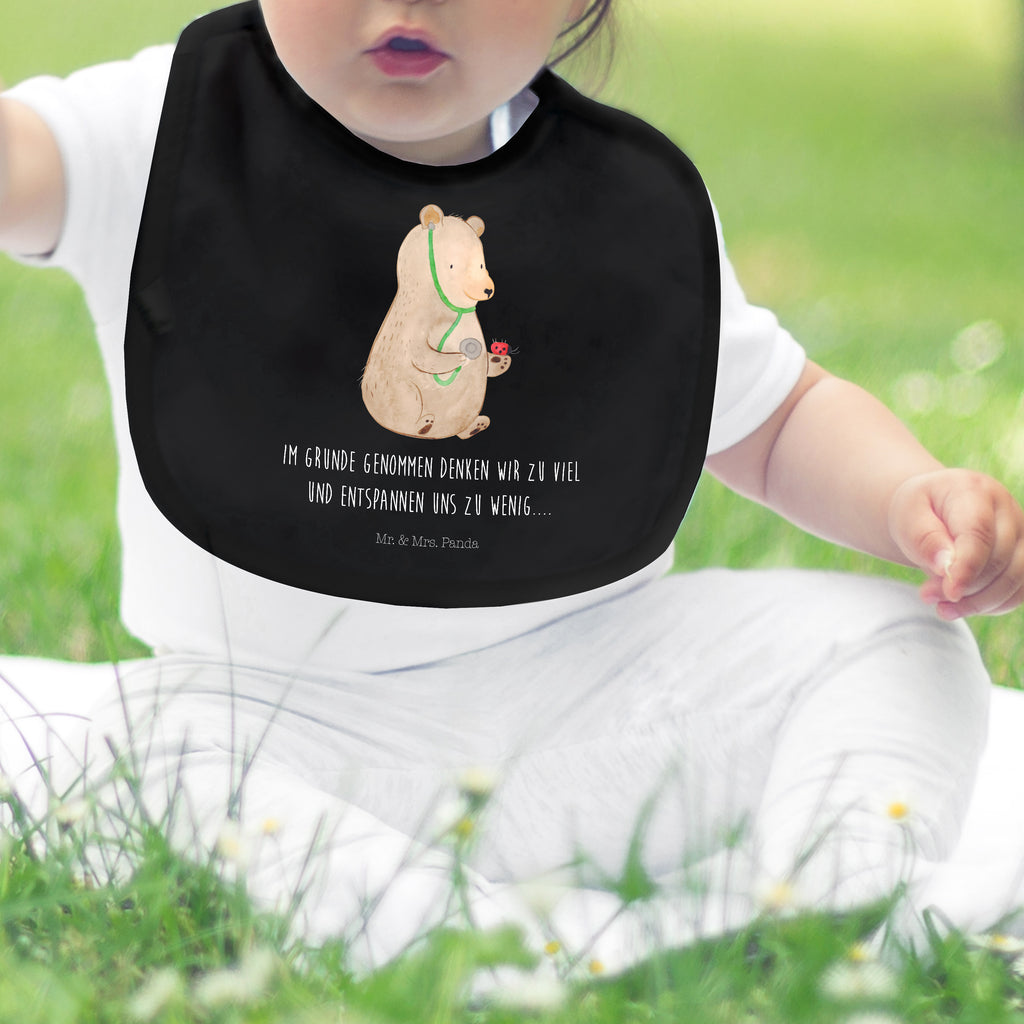 Organic Babylätzchen Bär Arzt Baby, Lätzchen, Spucktuch, Sabberlätzchen, Klettlätzchen, Babygeschenk, Baby Lätzchen, Geschenk für Geburt, Geschenk zur Geburt, Baby Spucktuch, Babyausstattung, Geschenkidee für Babyparty, Bär, Teddy, Teddybär, Arzt, Ärztin, Doktor, Professor, Doktorin, Professorin