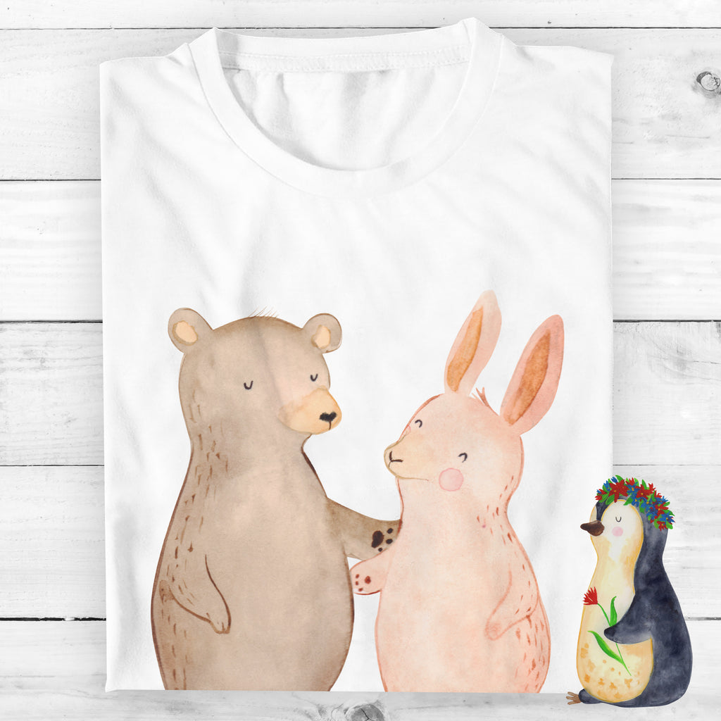 Größe XXL T-Shirt Bär Hase Umarmen T-Shirt, Shirt, Tshirt, Lustiges T-Shirt, T-Shirt mit Spruch, Party, Junggesellenabschied, Jubiläum, Geburstag, Herrn, Damen, Männer, Frauen, Schlafshirt, Nachthemd, Sprüche, Liebe, Partner, Freund, Freundin, Ehemann, Ehefrau, Heiraten, Verlobung, Heiratsantrag, Liebesgeschenk, Jahrestag, Hocheitstag, Freunde, bester Freund, Hase, Bär, Bärchen, best friends