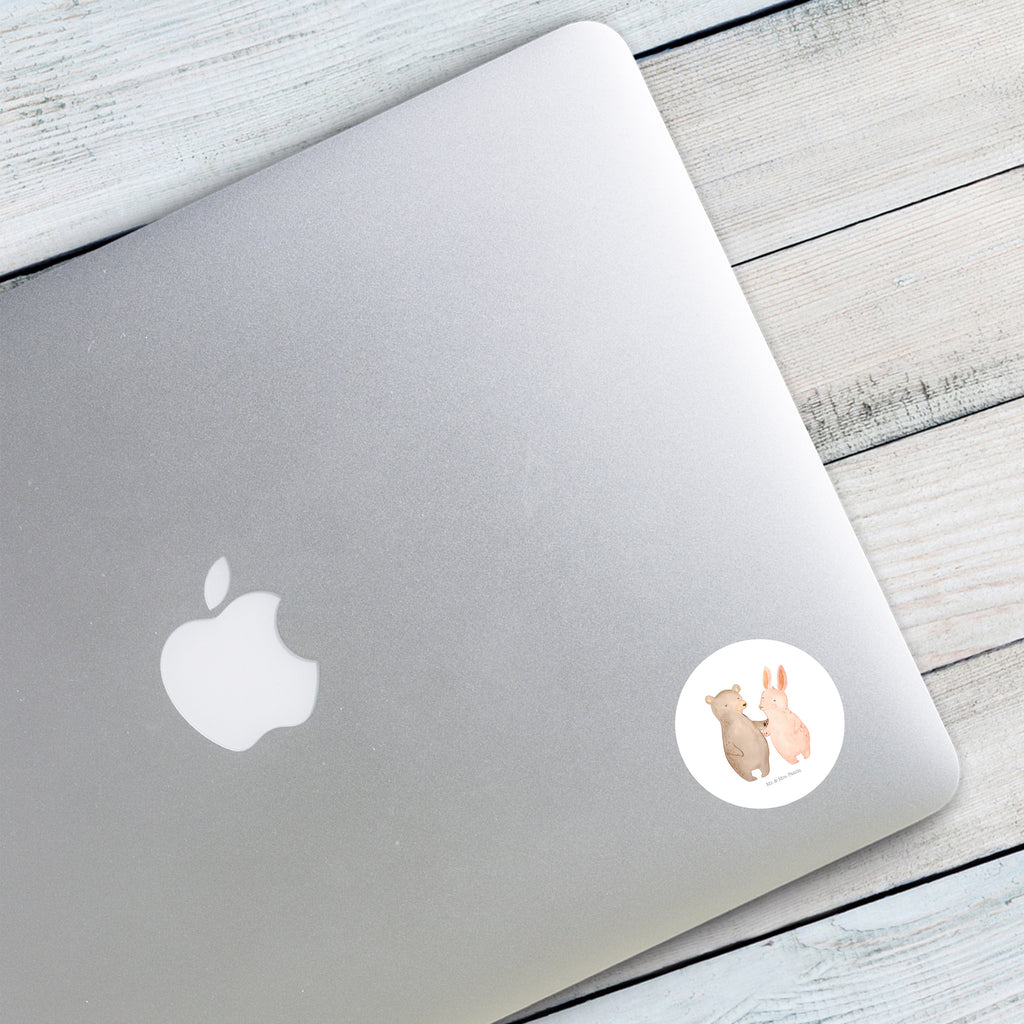 40mm Rund Aufkleber Bär Hase Umarmen Sticker, Aufkleber, Etikett, Liebe, Partner, Freund, Freundin, Ehemann, Ehefrau, Heiraten, Verlobung, Heiratsantrag, Liebesgeschenk, Jahrestag, Hocheitstag, Freunde, bester Freund, Hase, Bär, Bärchen, best friends