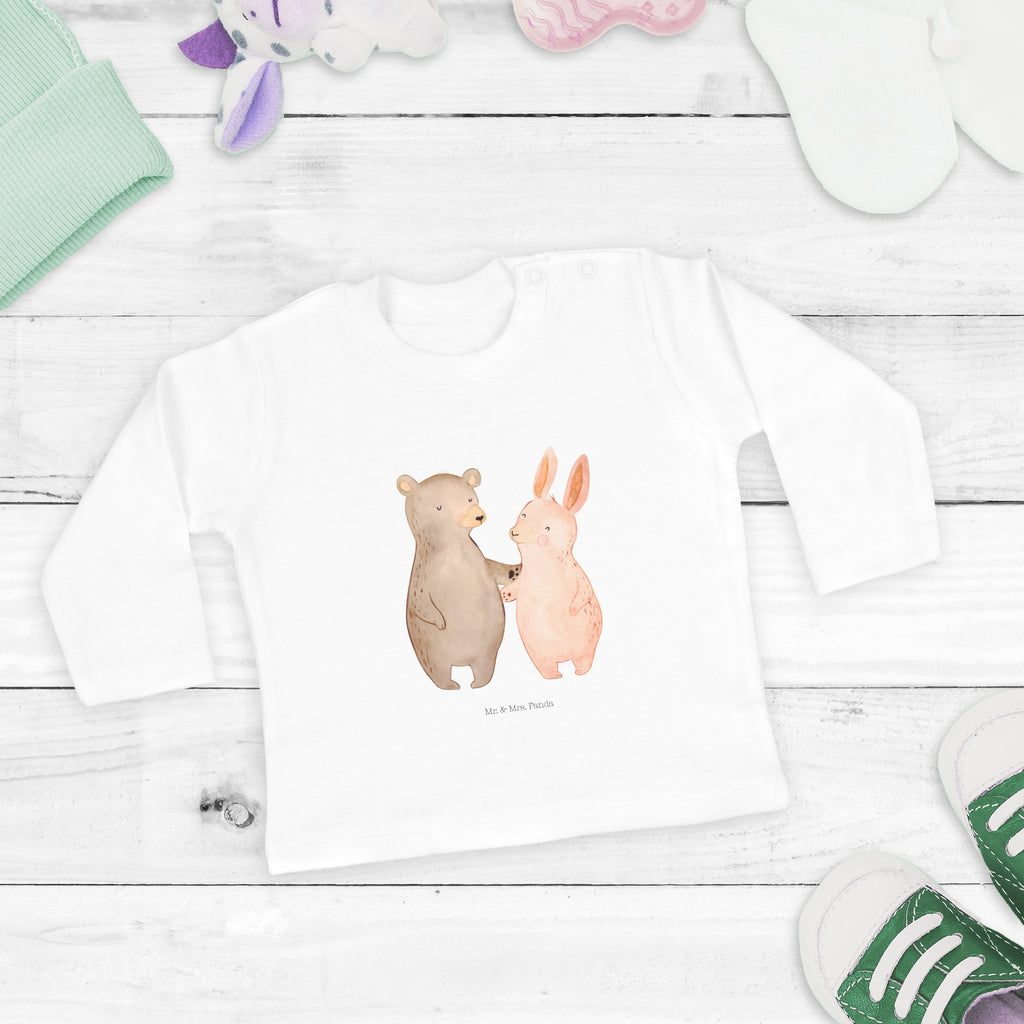 12-18 Monate Baby Longsleeve Bär Hase Umarmen Mädchen, Jungen, Baby, Langarm, Bio, Kleidung, Liebe, Partner, Freund, Freundin, Ehemann, Ehefrau, Heiraten, Verlobung, Heiratsantrag, Liebesgeschenk, Jahrestag, Hocheitstag, Freunde, bester Freund, Hase, Bär, Bärchen, best friends