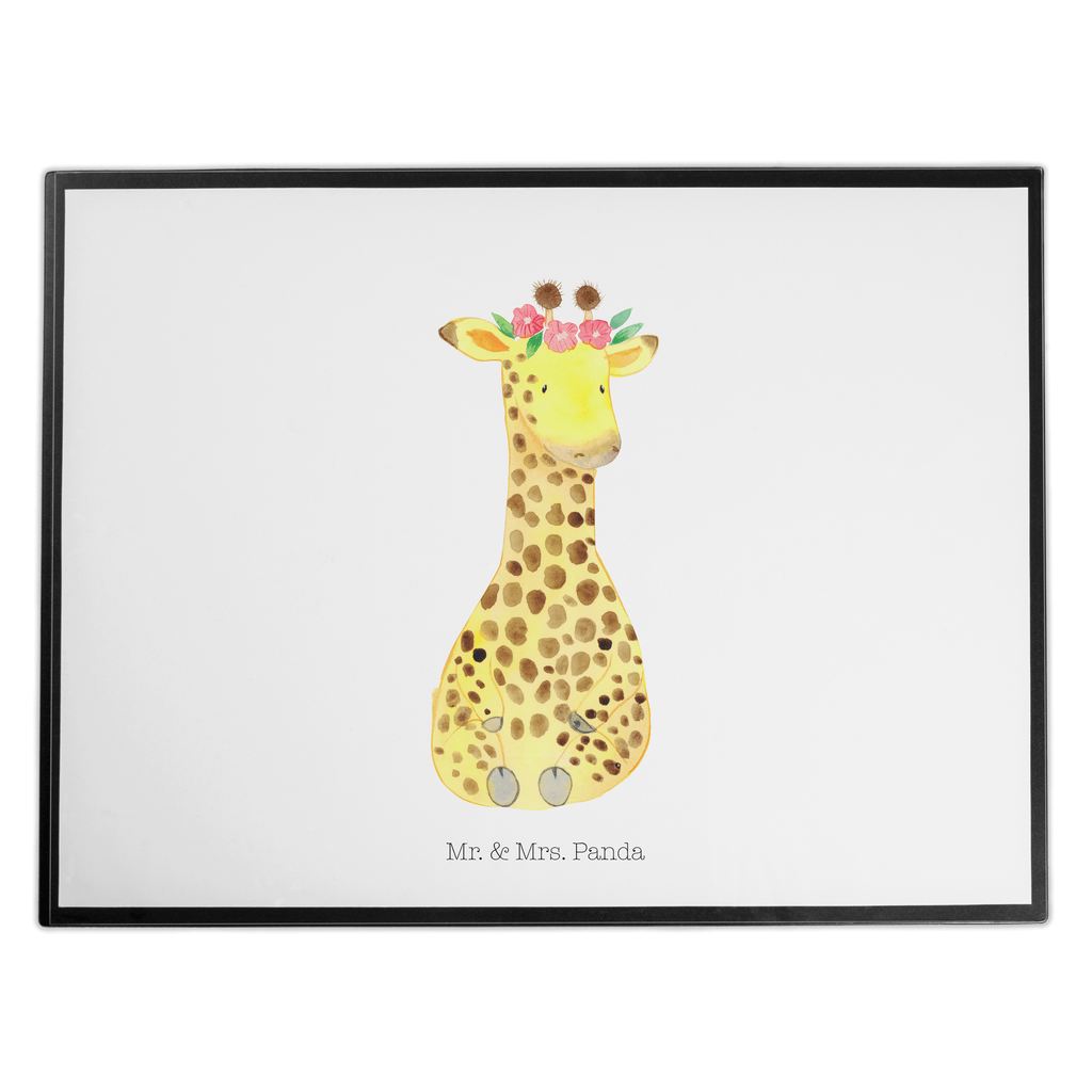 Schreibtischunterlage Giraffe Blumenkranz Schreibunterlage, Schreibtischauflage, Bürobedarf, Büroartikel, Schreibwaren, Schreibtisch Unterlagen, Schreibtischunterlage Groß, Afrika, Wildtiere, Giraffe, Blumenkranz, Abenteurer, Selbstliebe, Freundin