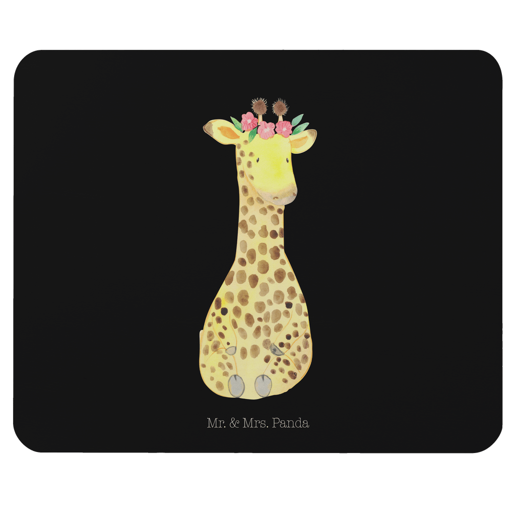 Mauspad Giraffe Blumenkranz Mousepad, Computer zubehör, Büroausstattung, PC Zubehör, Arbeitszimmer, Mauspad, Einzigartiges Mauspad, Designer Mauspad, Afrika, Wildtiere, Giraffe, Blumenkranz, Abenteurer, Selbstliebe, Freundin