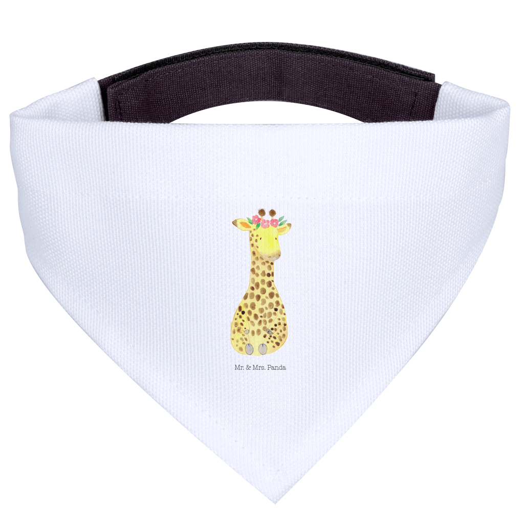 Hundehalstuch S Giraffe Blumenkranz Hundehalstuch, Halstuch, Hunde, Tuch, klein, kleine Hunde, Afrika, Wildtiere, Giraffe, Blumenkranz, Abenteurer, Selbstliebe, Freundin